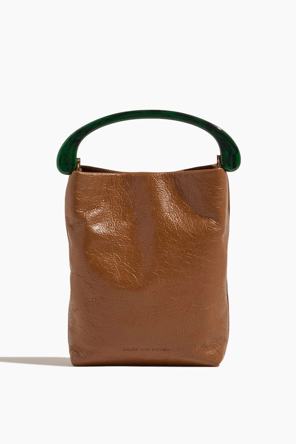 Micro Leather Bag in Tan