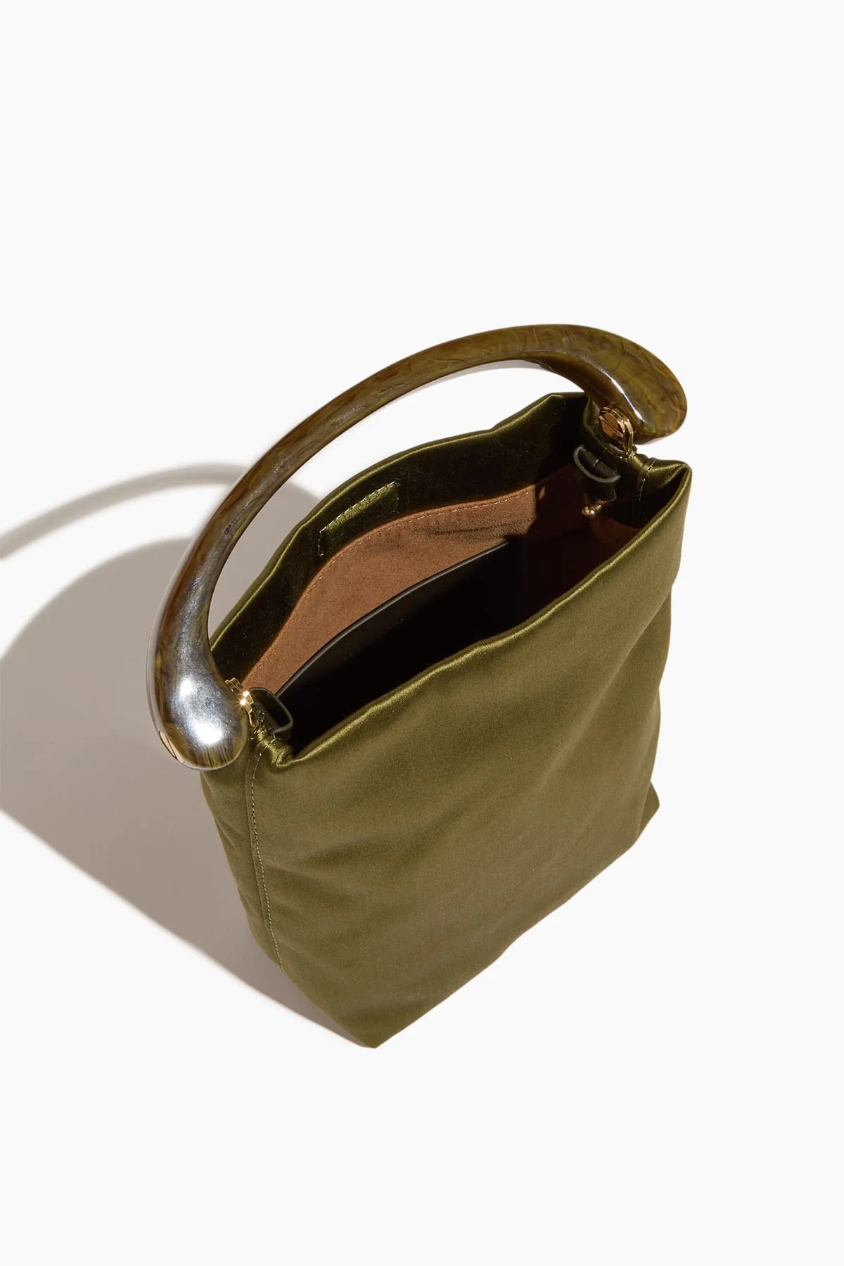 Micro Velvet Bag in Olive - Image 5