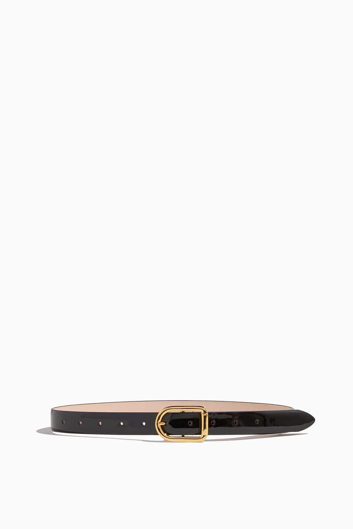 Mija Belt in Black Lacquer/Gold