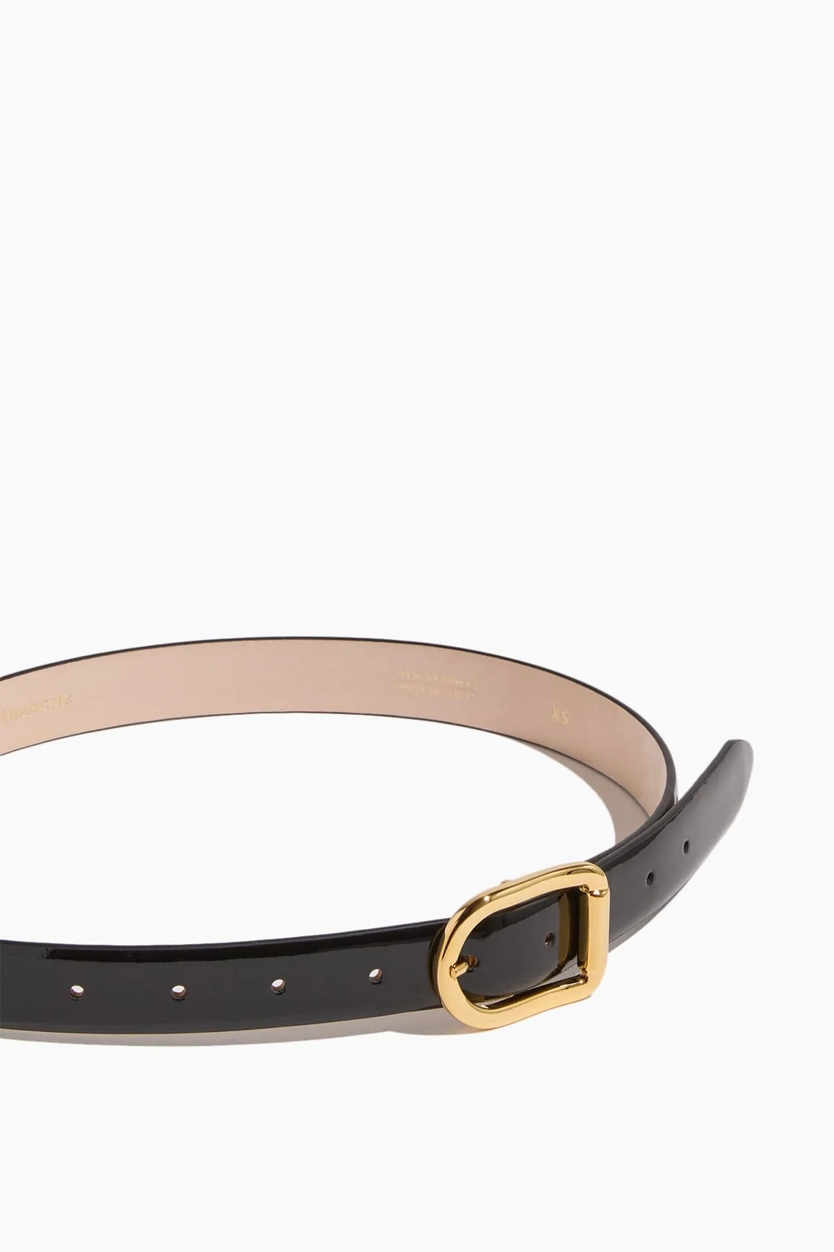 Mija Belt in Black Lacquer/Gold - Image 3
