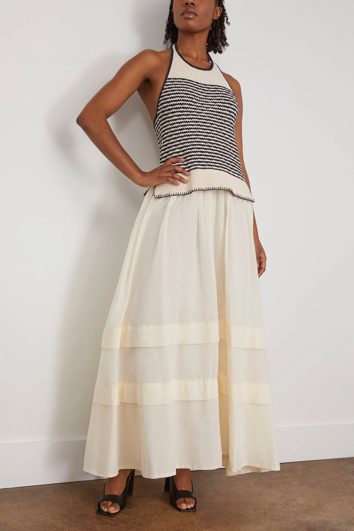 Miller Dress in Maritime Blue/Cream (TS) - Image 3