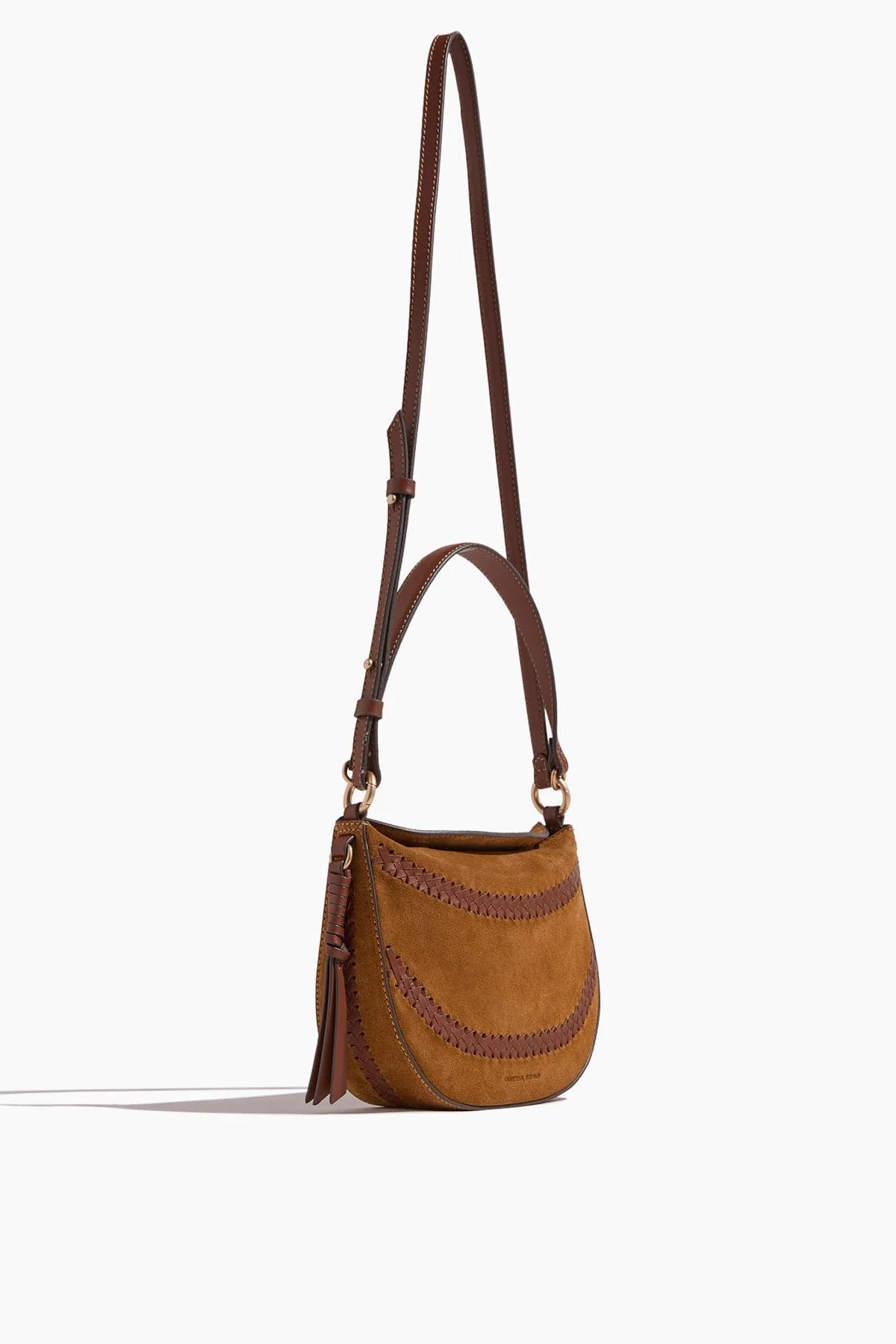 Mini Suede Daily Bag in Caramel - Image 4