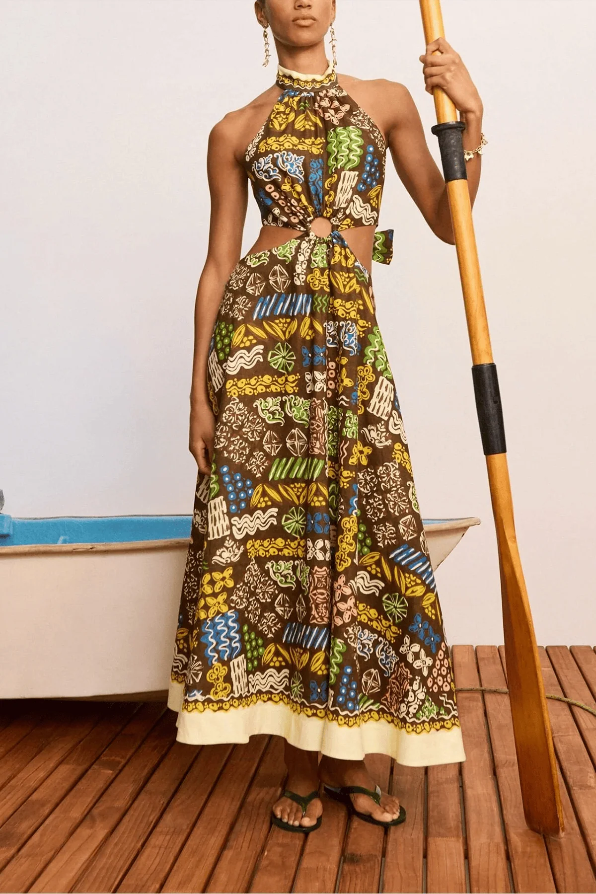 Minnie Midi Dress in Multi - Image 2