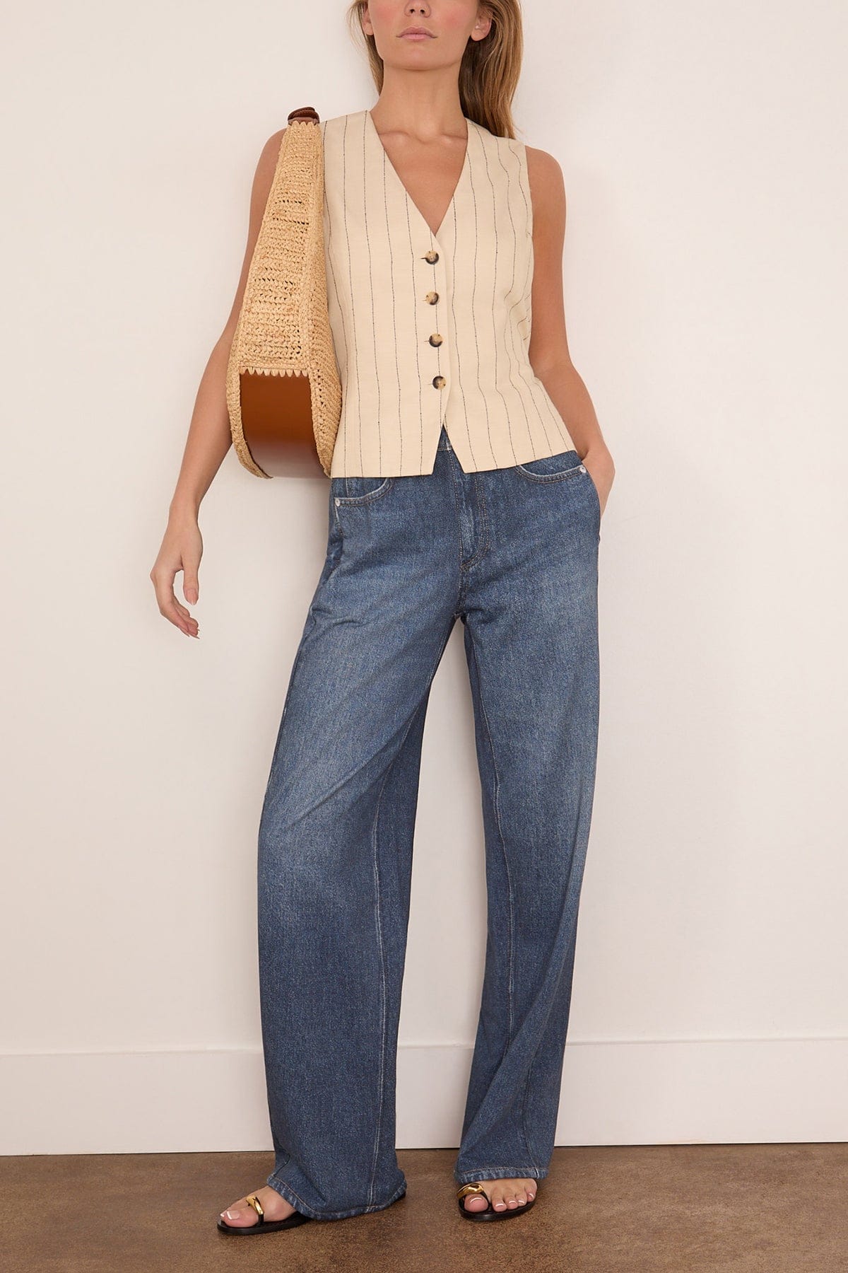 Miramar Terry Wide Leg Pant in Petra - Image 2