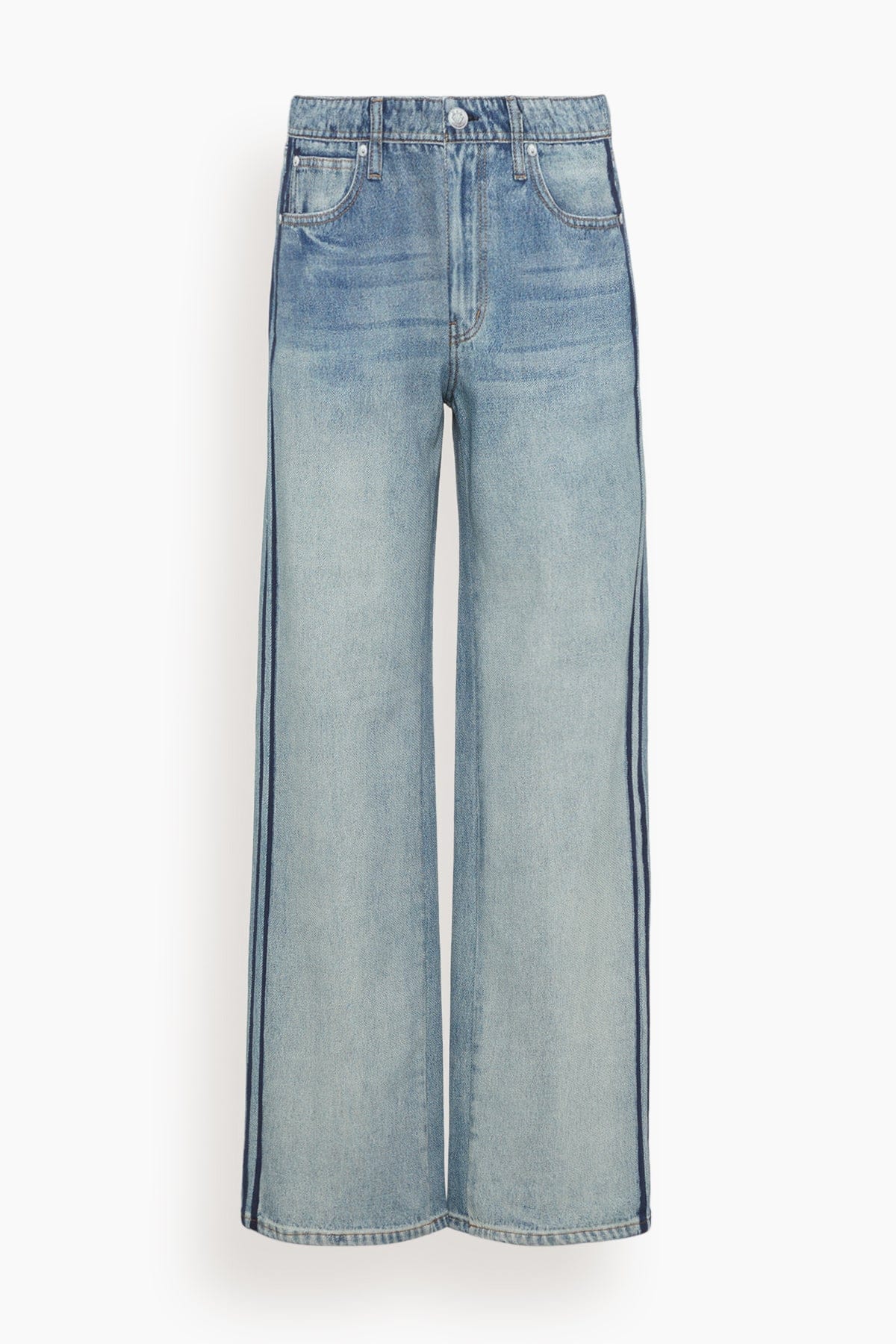 Miramar Terry Wide Leg Track Pant in Coney