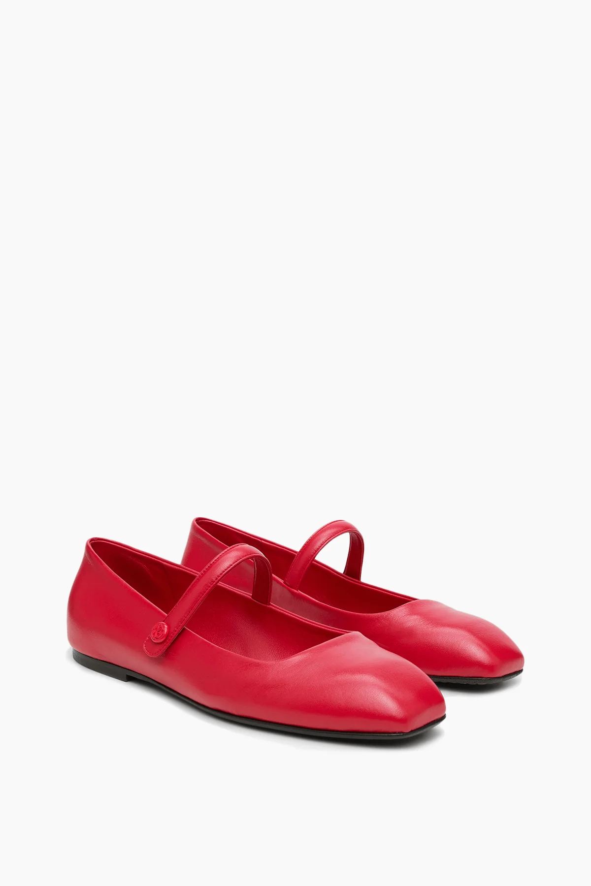 Modern Classic Mary-Jane Ballerina in True Red - Image 3
