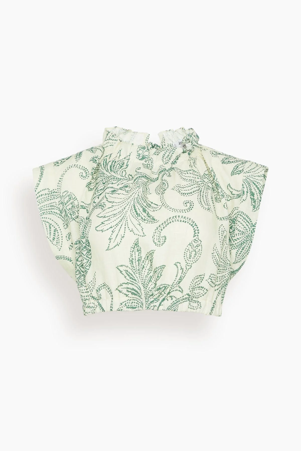 Muna Ruched Crop Top in Mokata Green