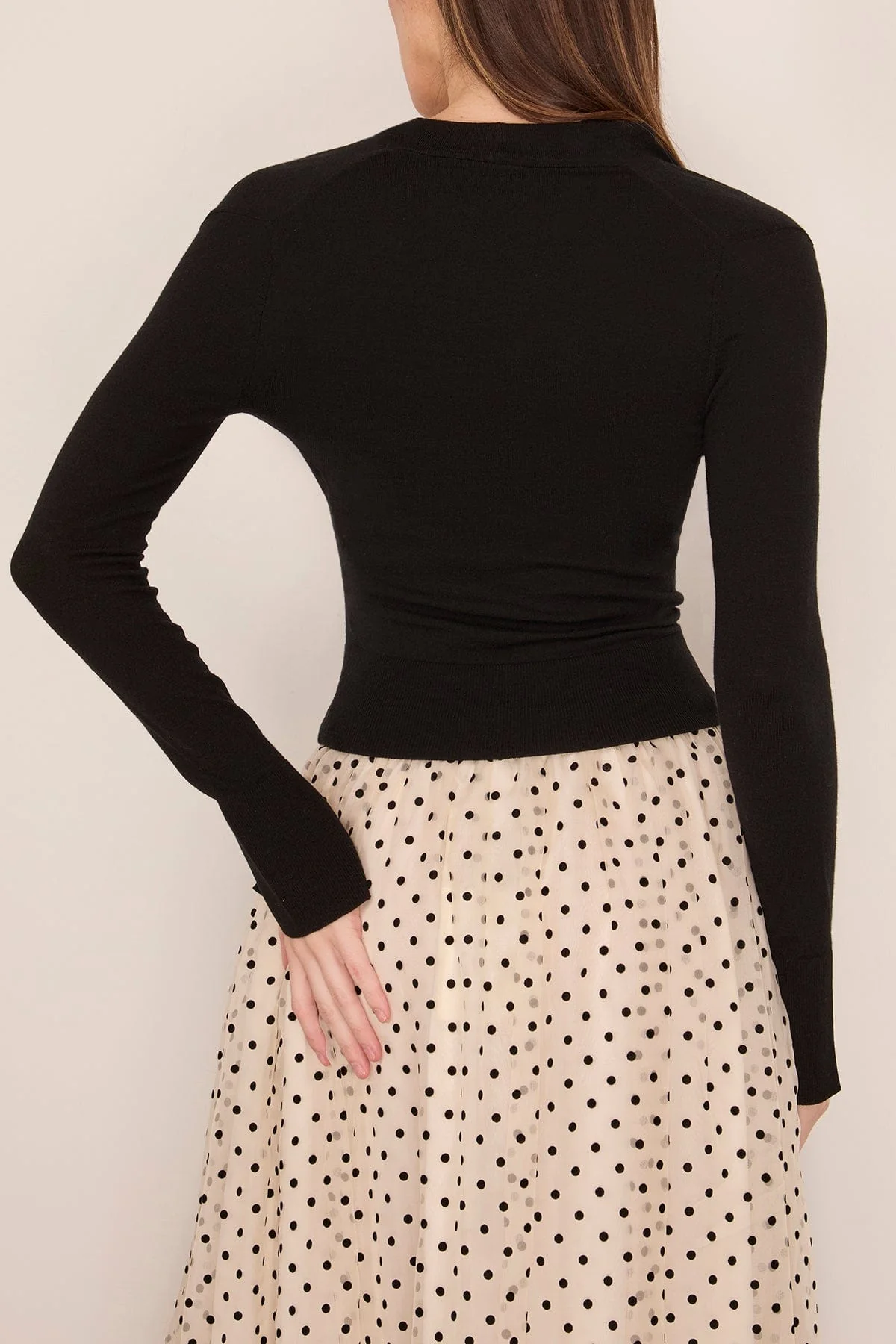 Natia Cowl Neck Top in Black - Image 4
