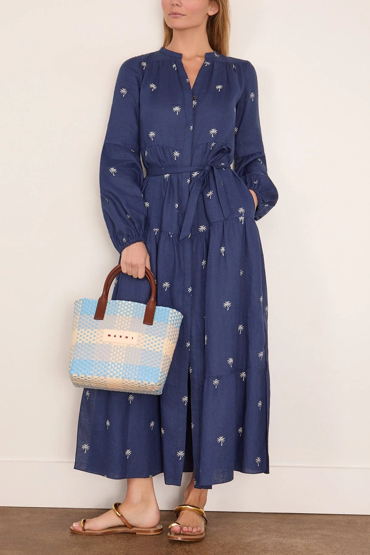 Nesanet Dress in Zafi Navy - Image 2