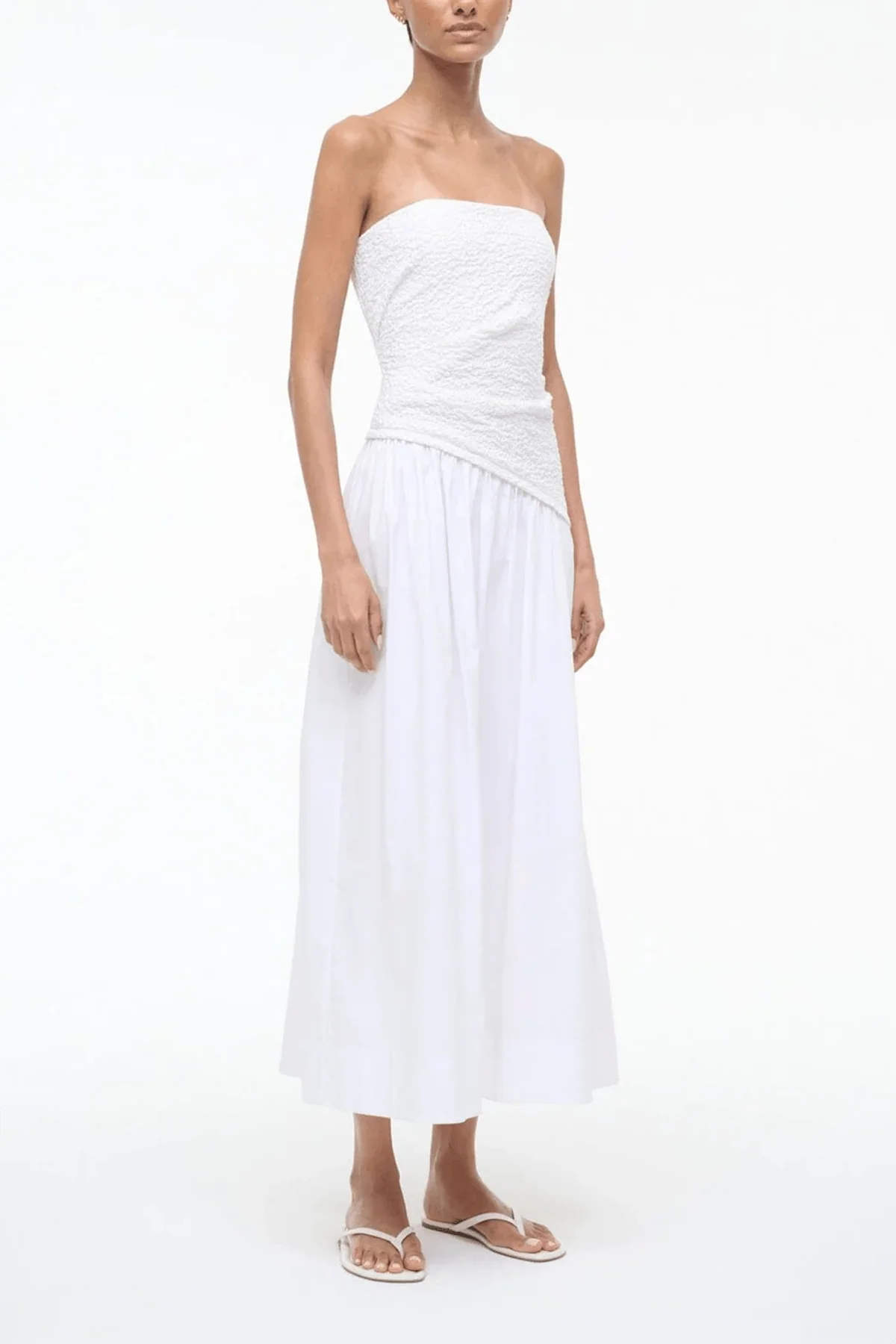 Nia Dress in White - Image 3