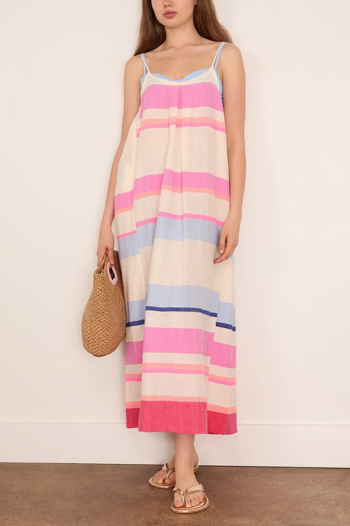 Nia Slip Dress in Desita Pink - Image 2