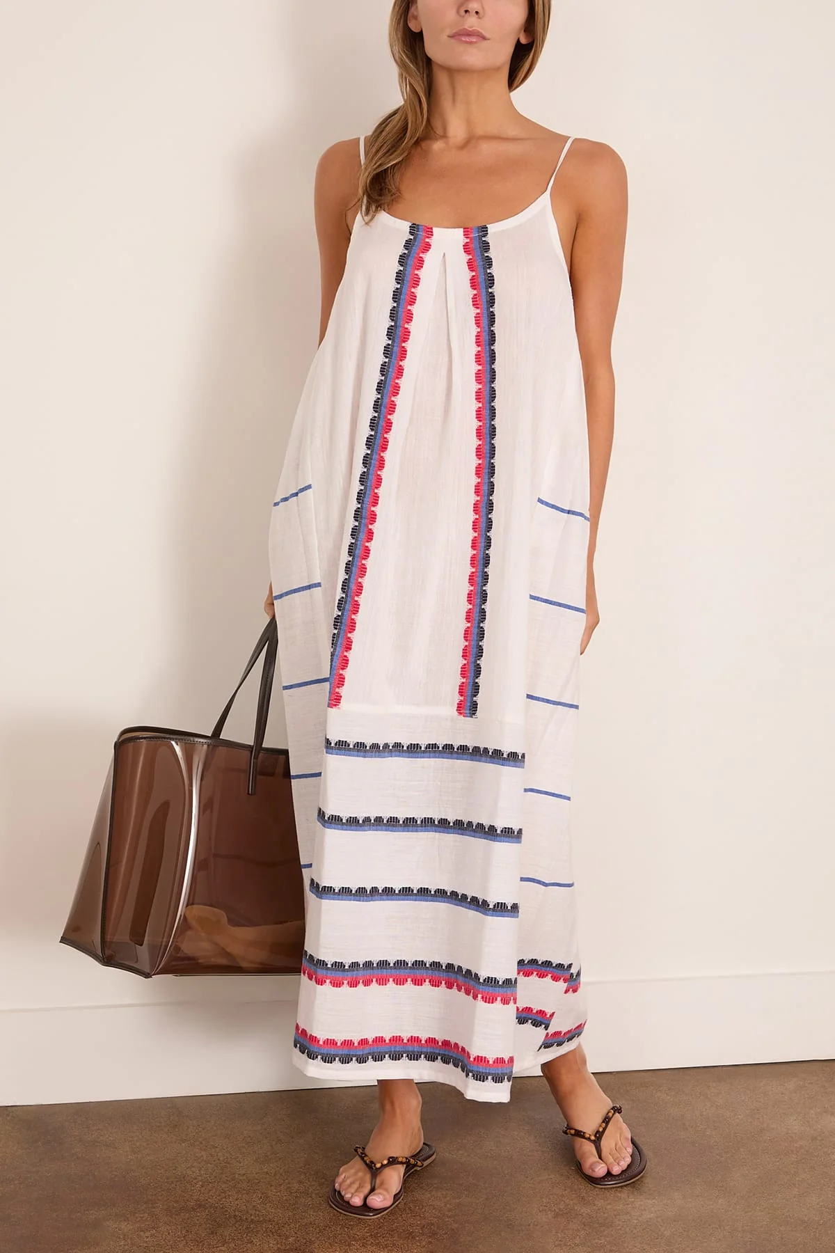 Nia Slip Dress in Kibebi Marine - Image 2