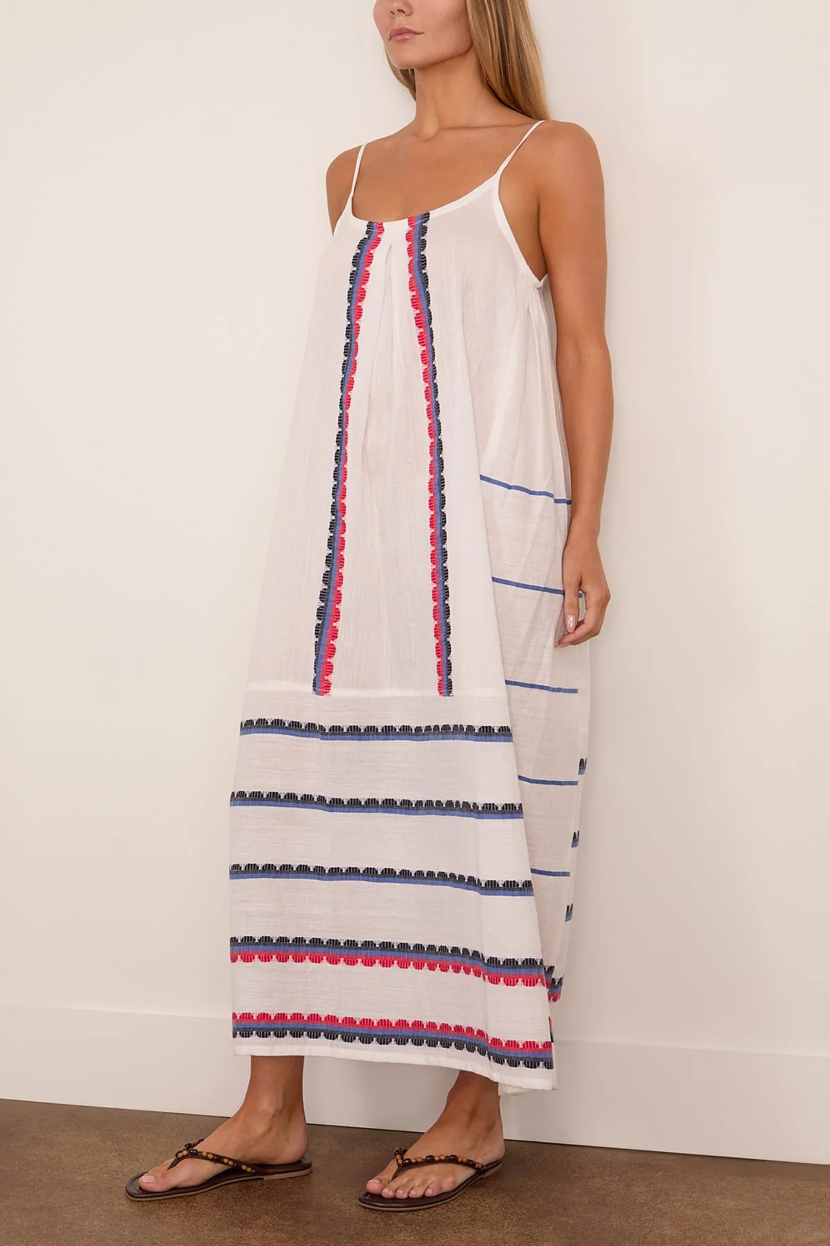 Nia Slip Dress in Kibebi Marine - Image 3