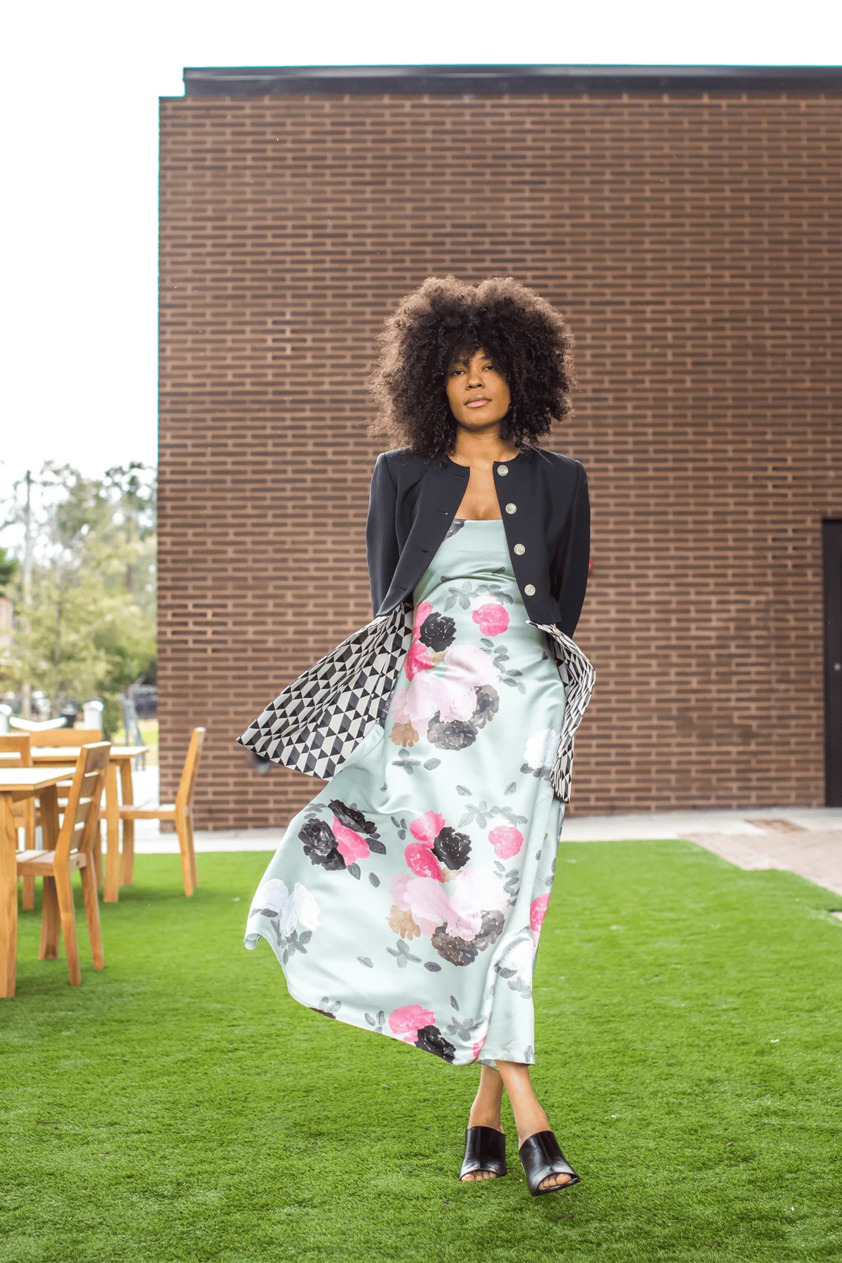 Nicole Dress in Auscot Rose - Image 5