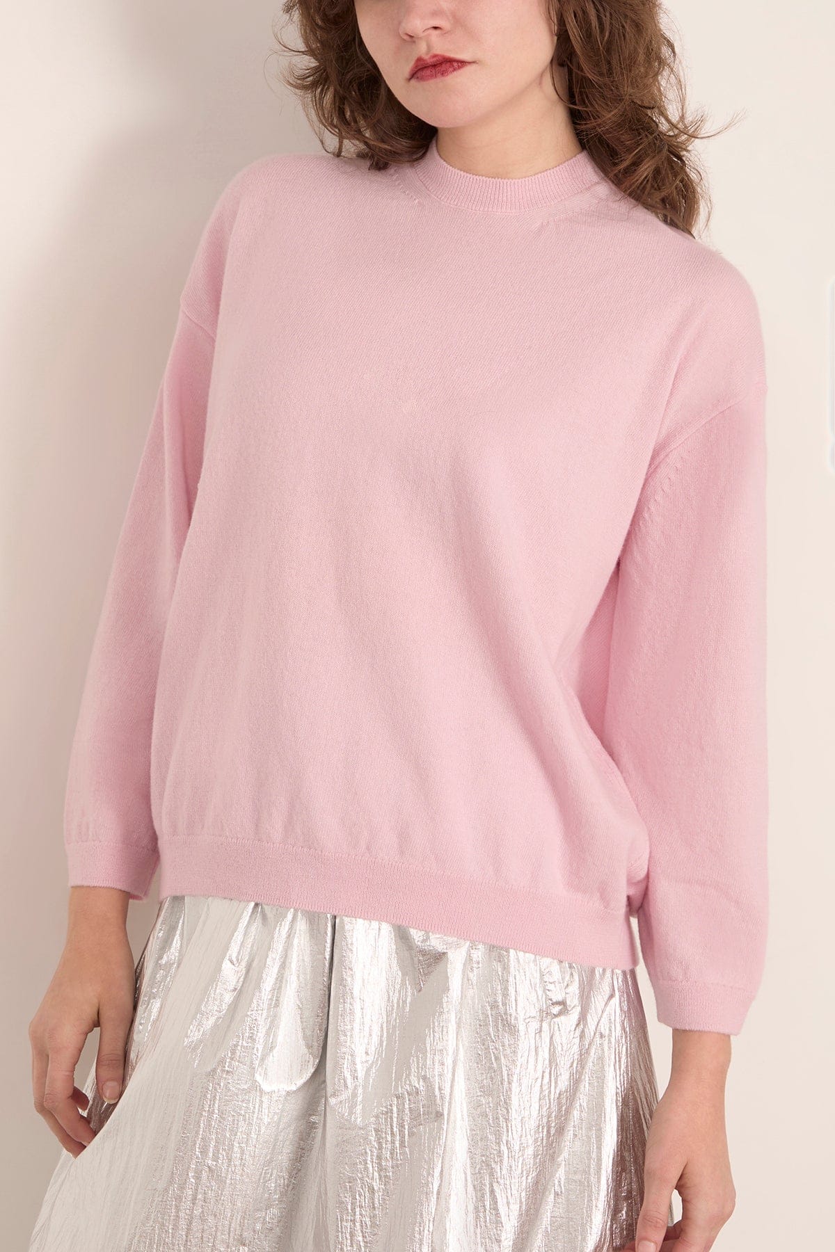 Noe Knit Sweater in Rose Pink - Image 3