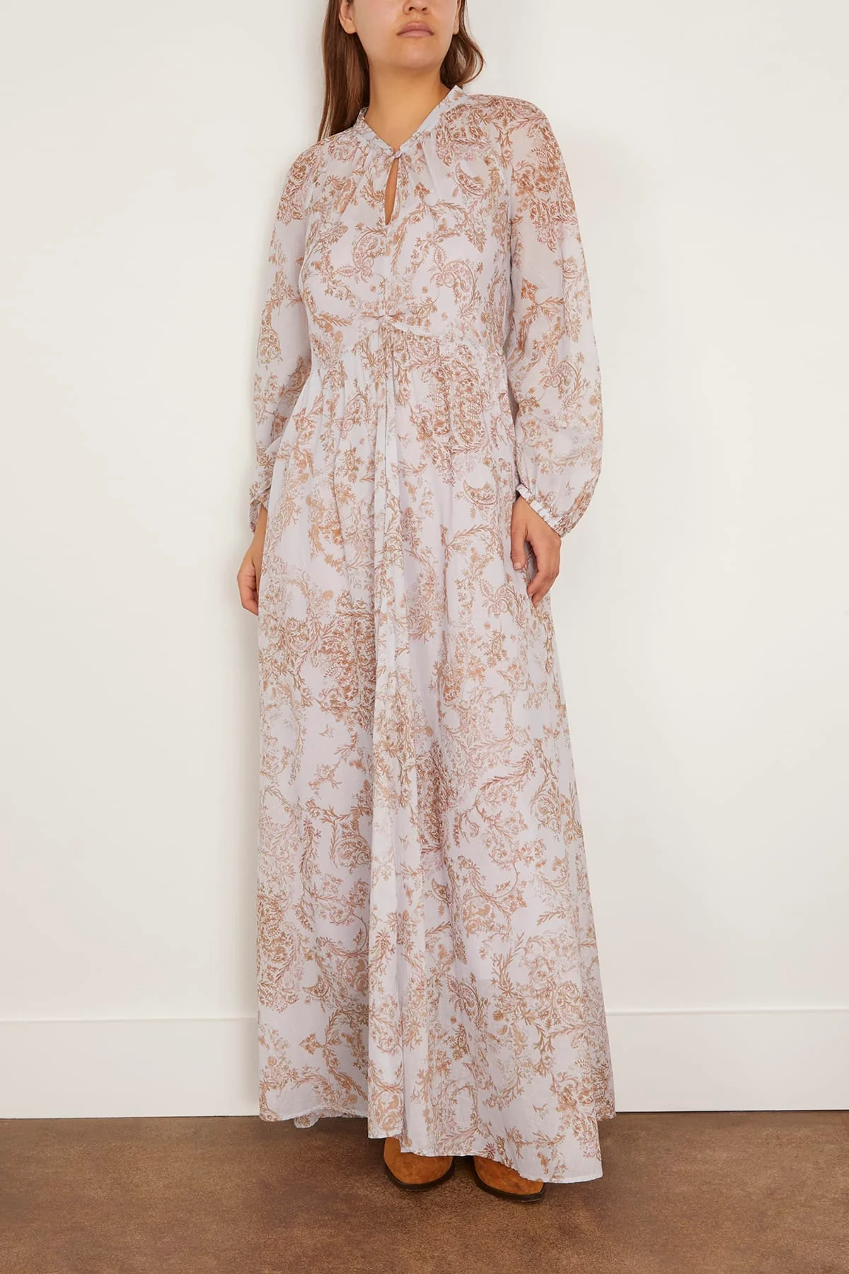 Nontiscordardime Long Sleeve Dress in Peonia - Image 4