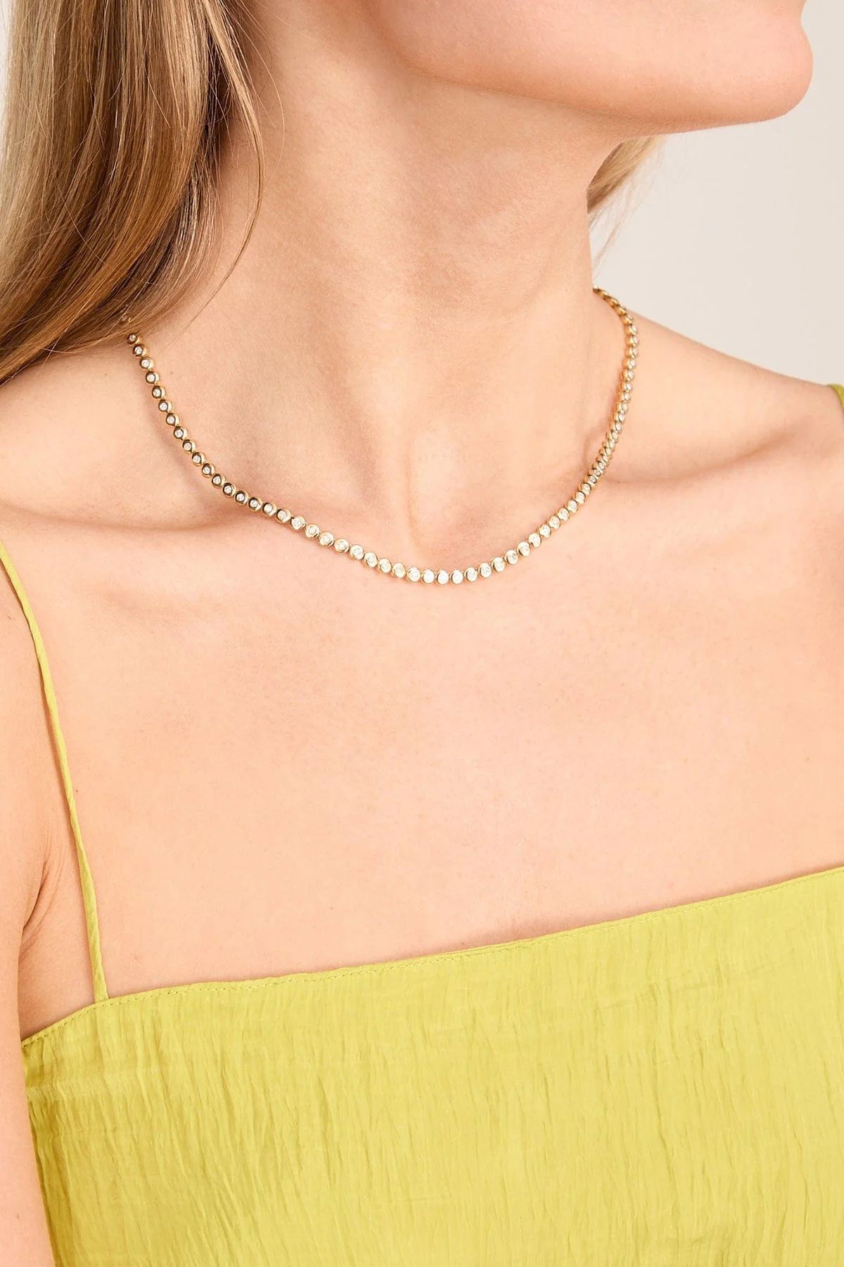 Nova Diamond Necklace in 18k Yellow Gold - Image 2