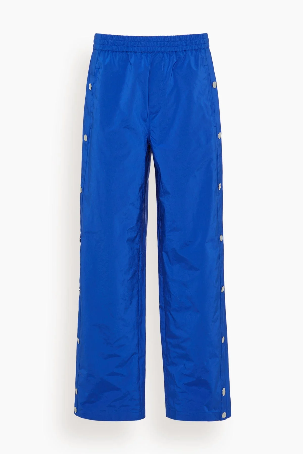 Nylon Snap Pull On Jogger in Blue