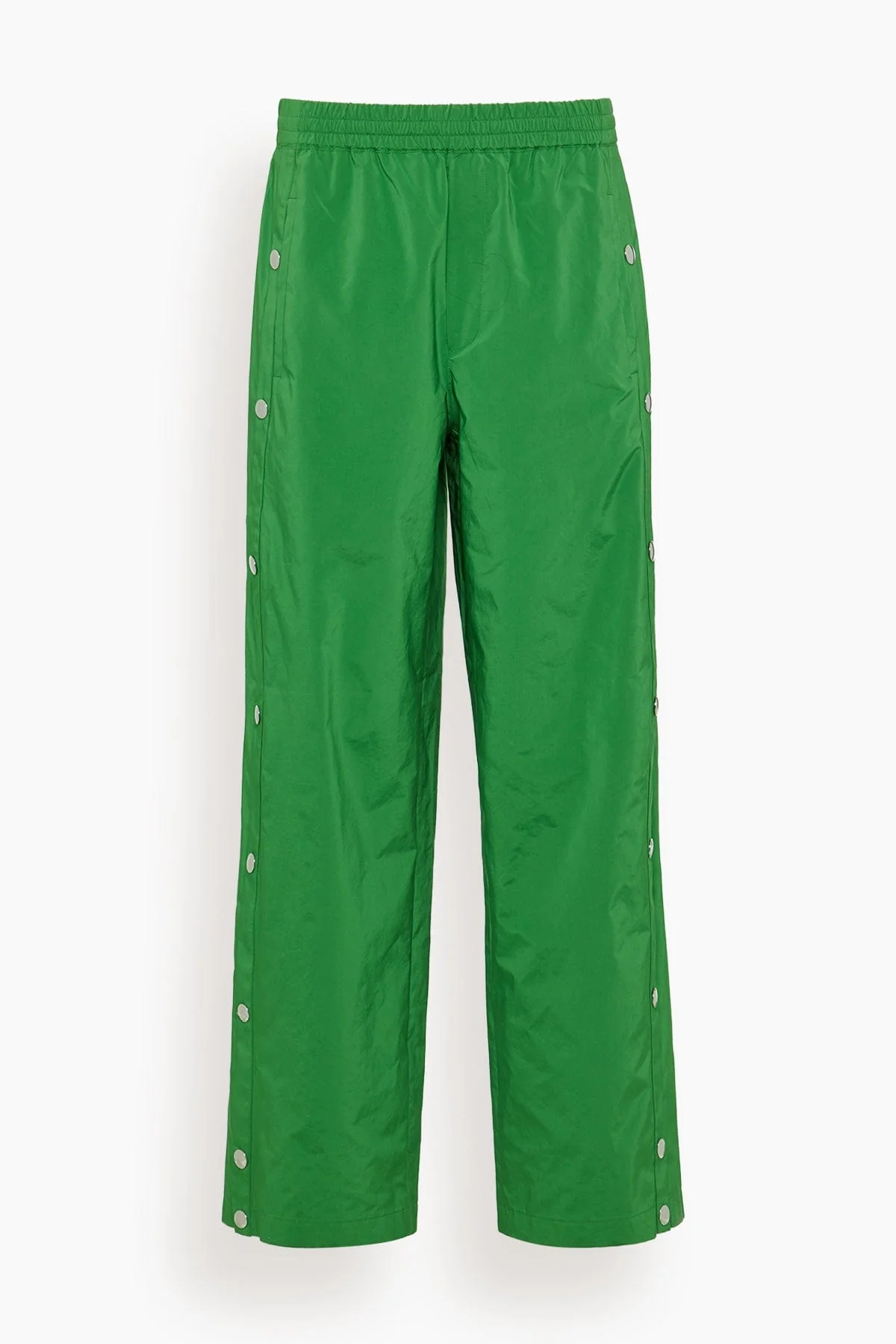 Nylon Snap Pull On Jogger in Green