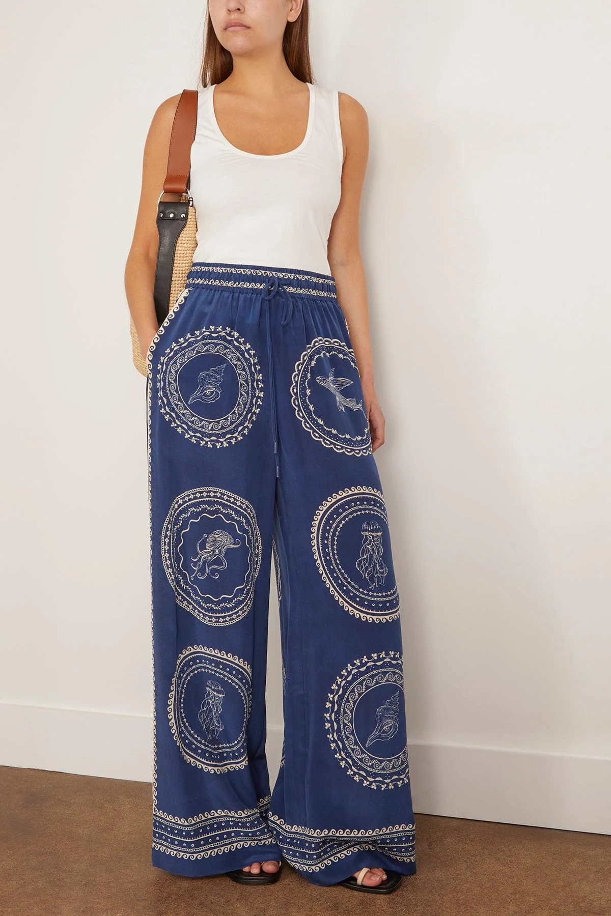 Oceane Silk Pant in Blue (TS) - Image 2