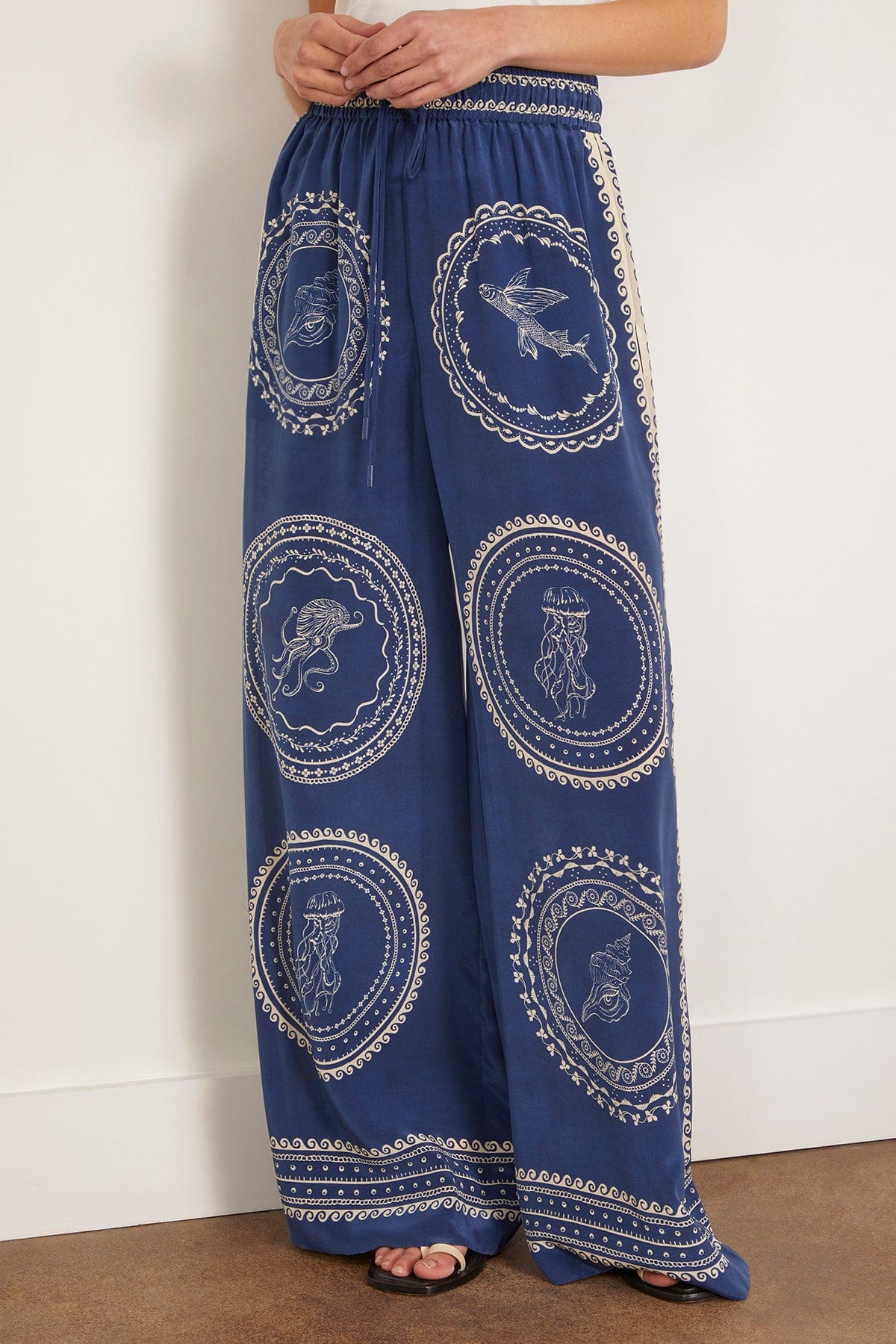 Oceane Silk Pant in Blue (TS) - Image 3