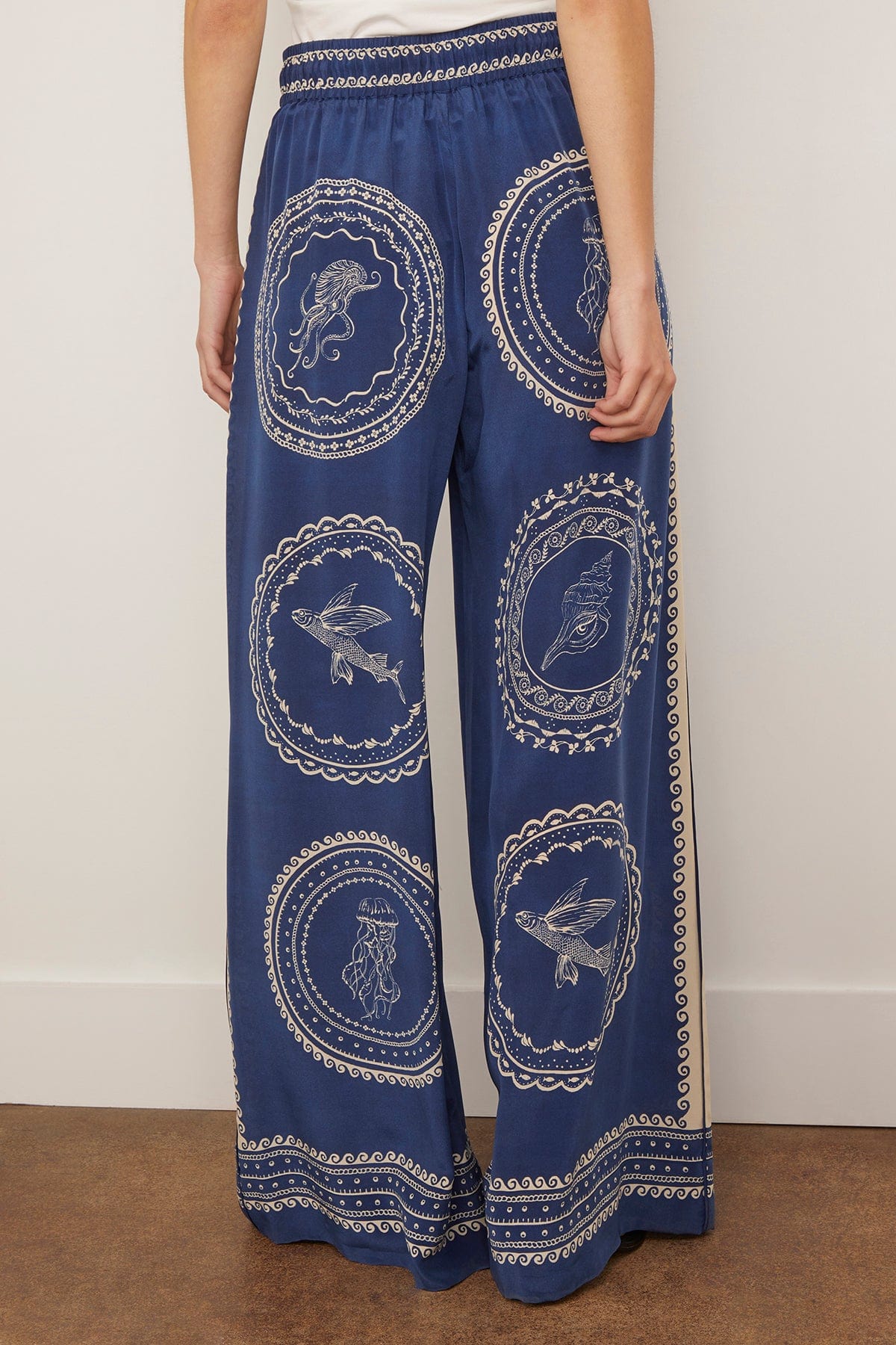 Oceane Silk Pant in Blue (TS) - Image 4
