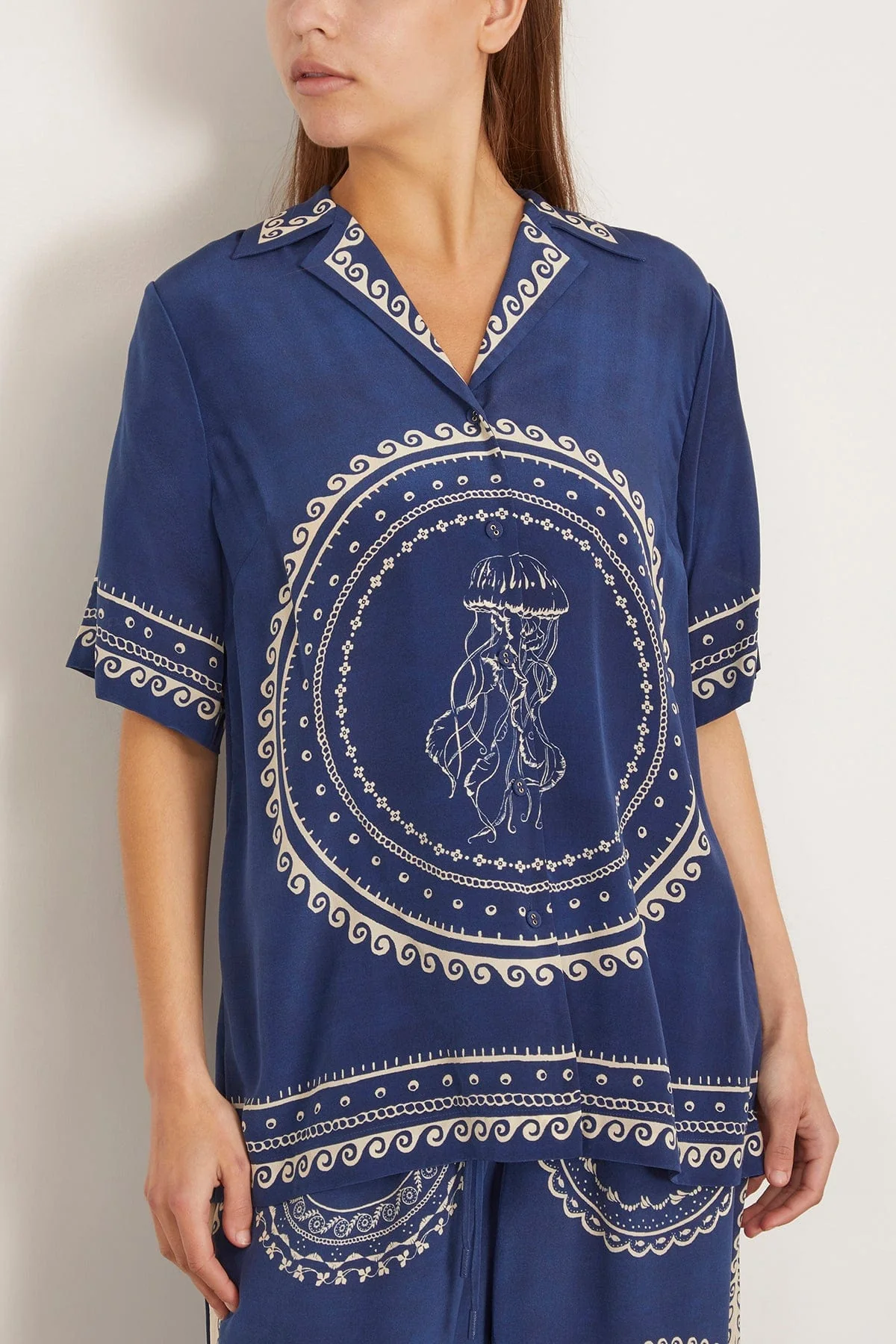 Oceane Silk Shirt in Blue (TS) - Image 3