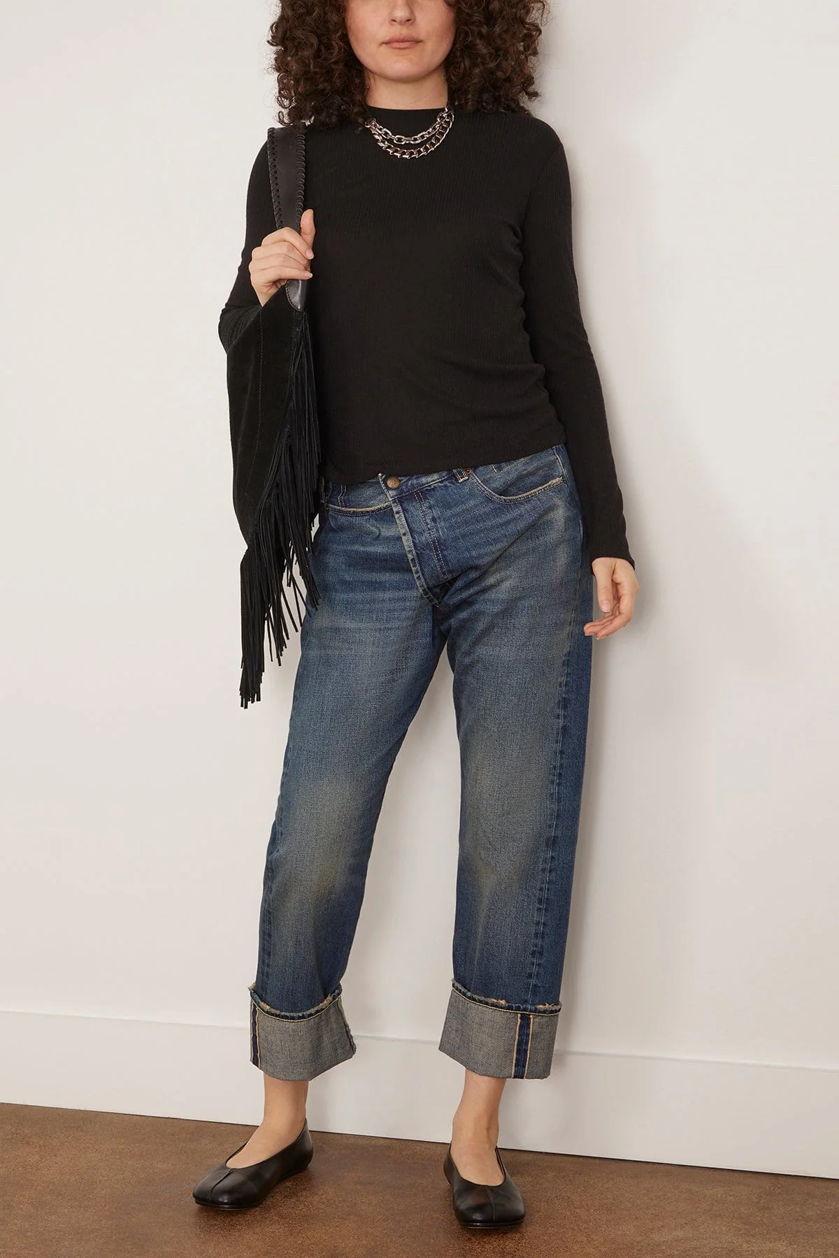 Ortigia Long Sleeve Top in Black - Image 2
