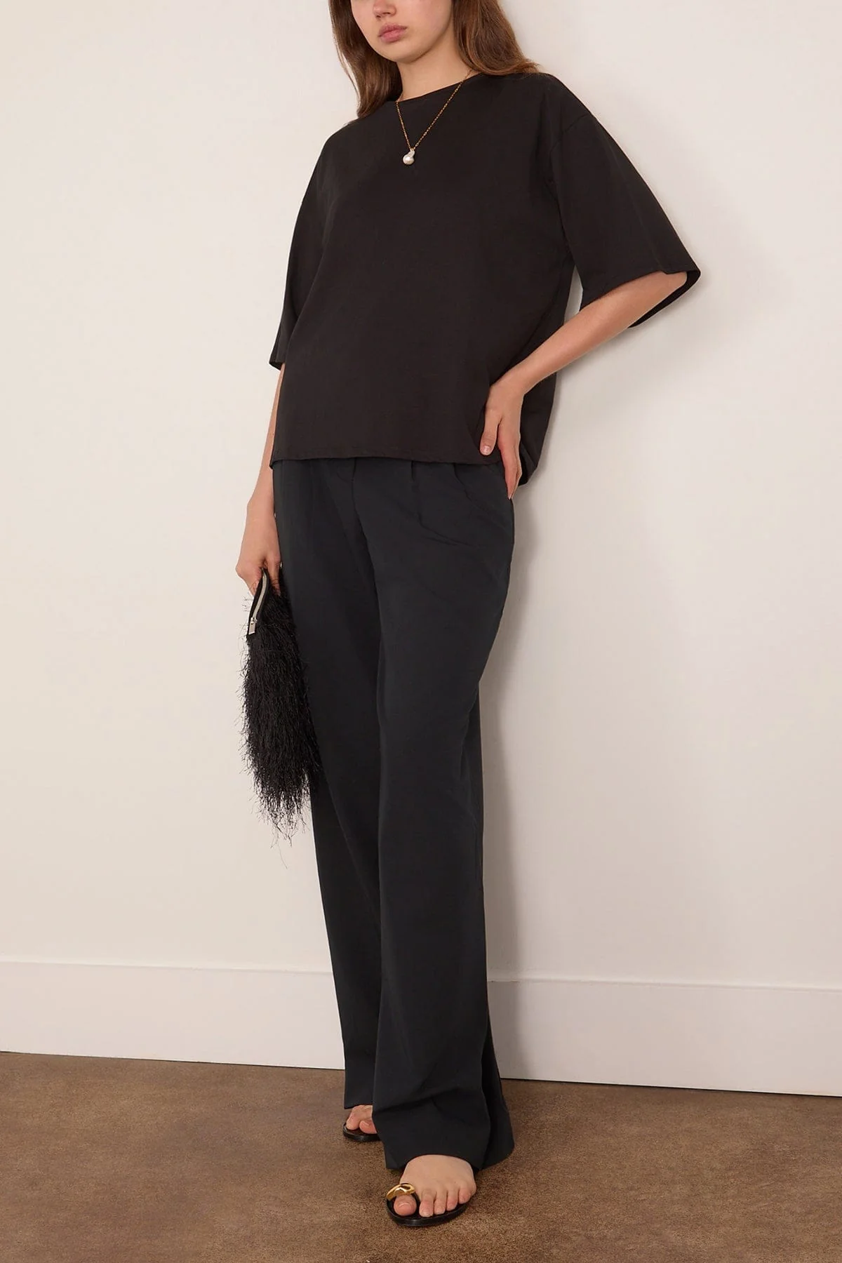 Osis Boxy T-Shirt in Black - Image 2
