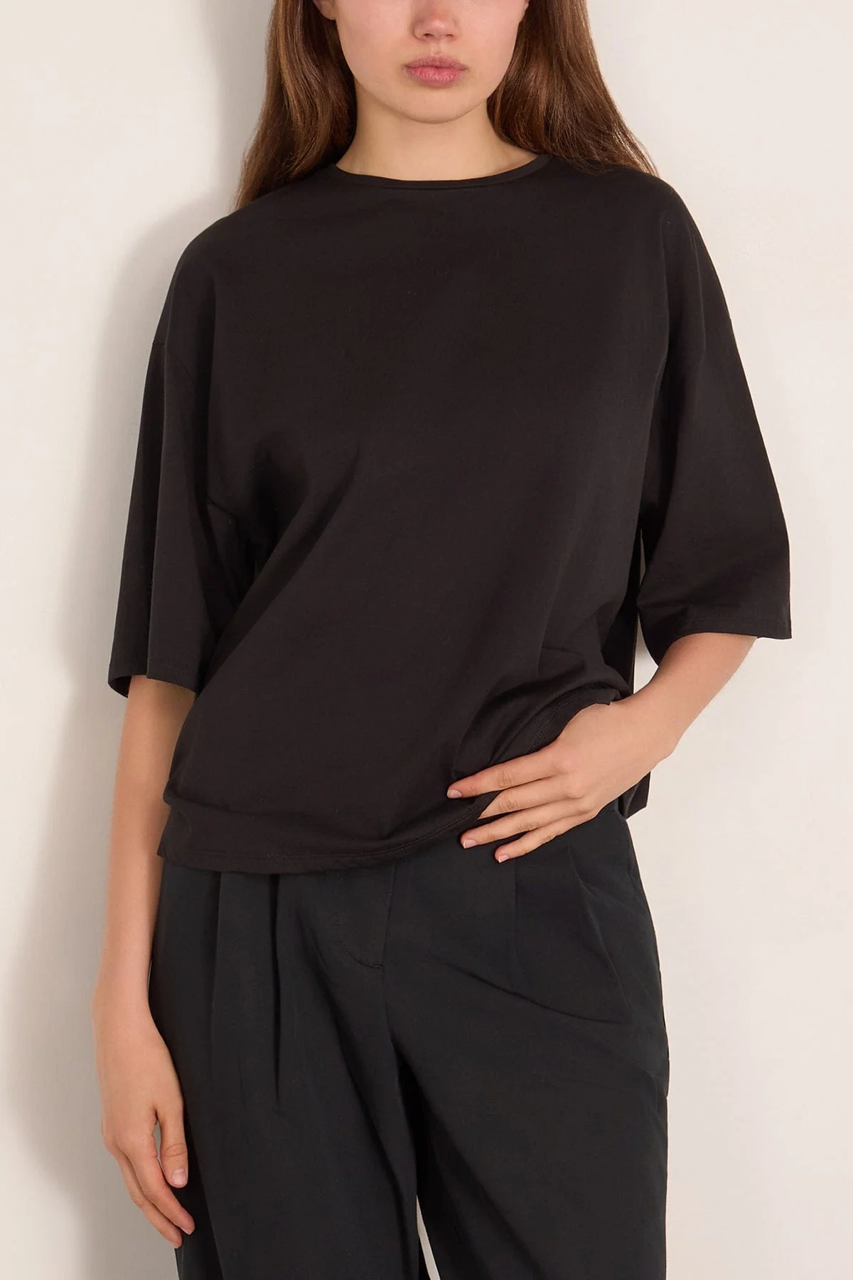 Osis Boxy T-Shirt in Black - Image 3