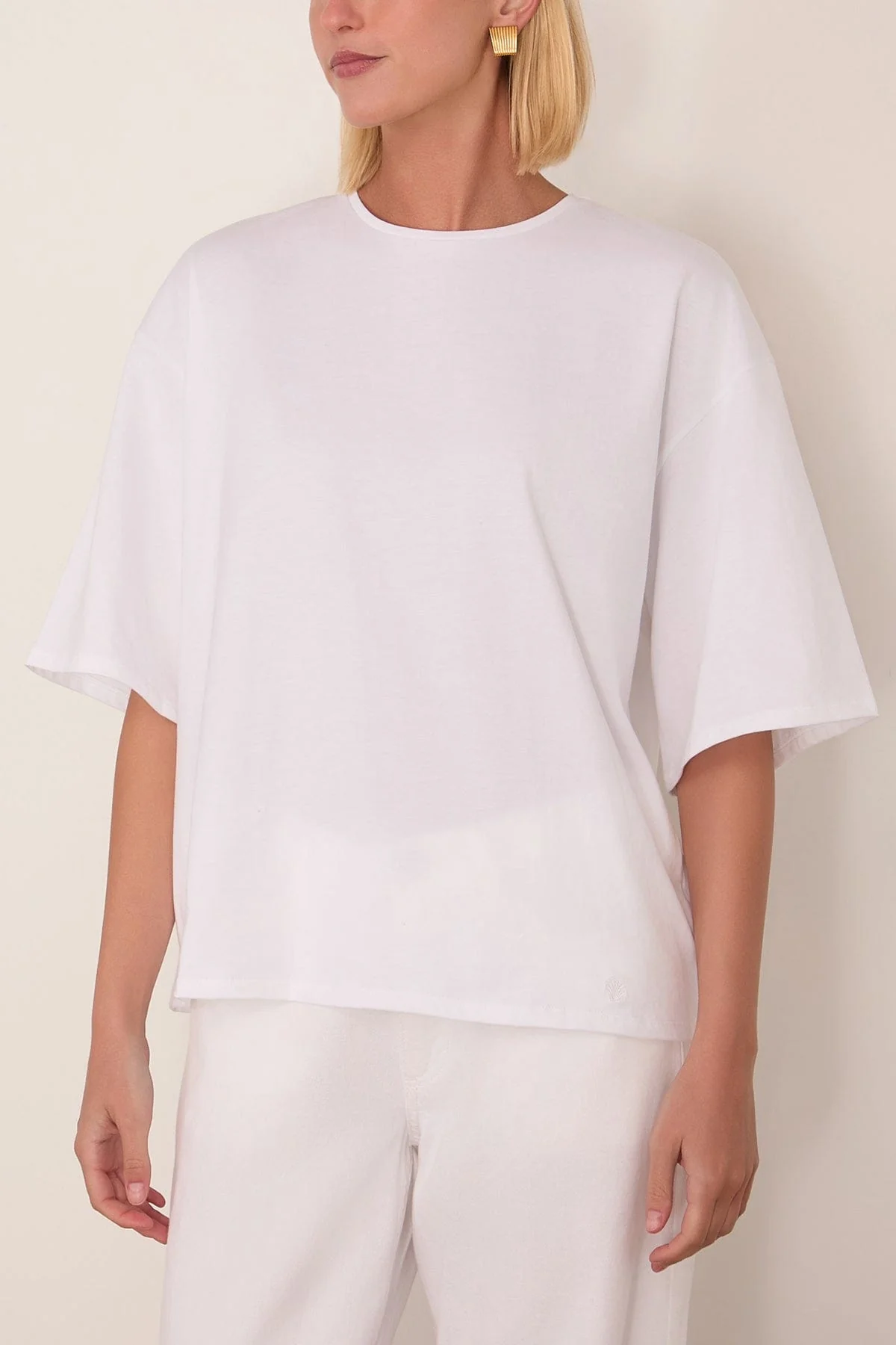 Osis Boxy T-Shirt in White - Image 3