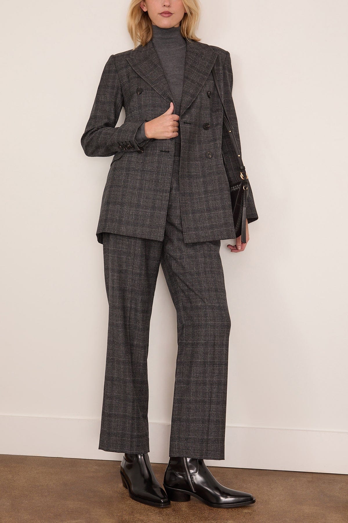 Otto Pant in Black Check - Image 2