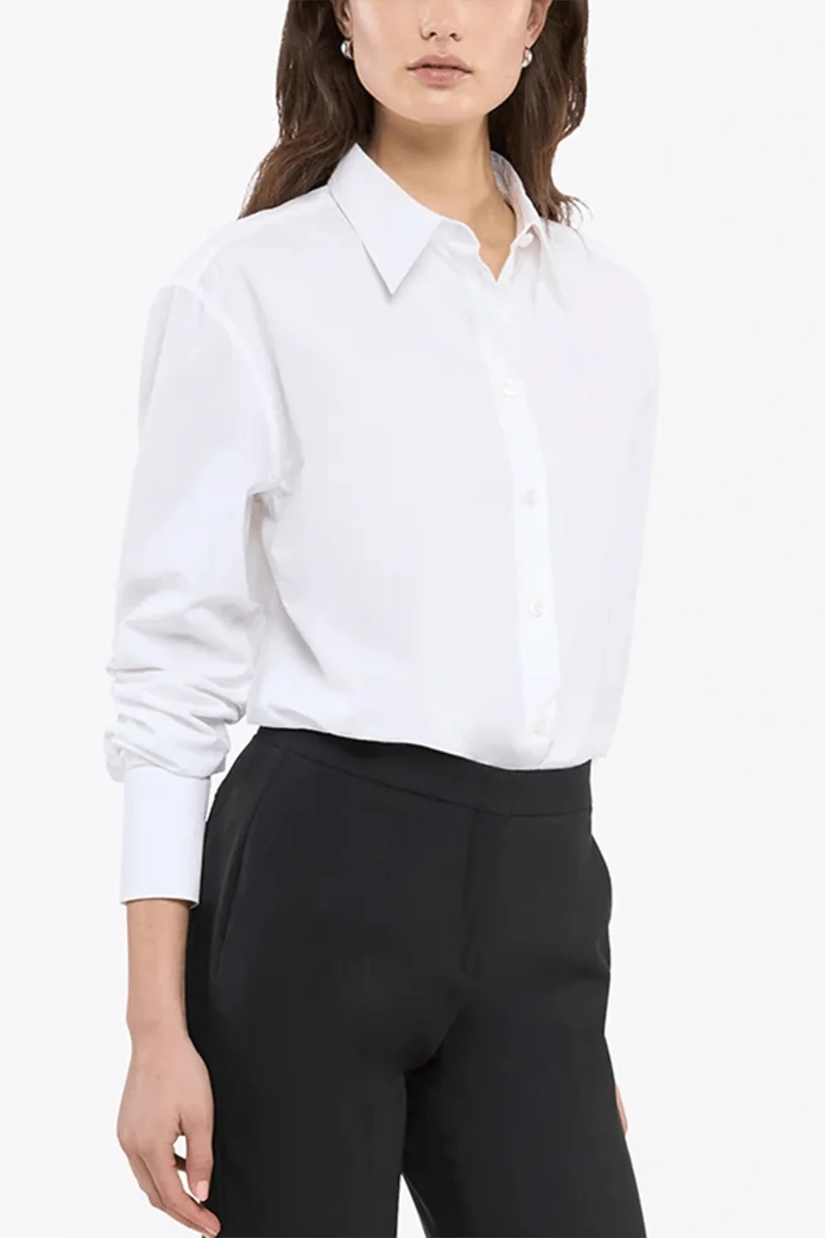 Oversized Mens Shirt in White - Image 3