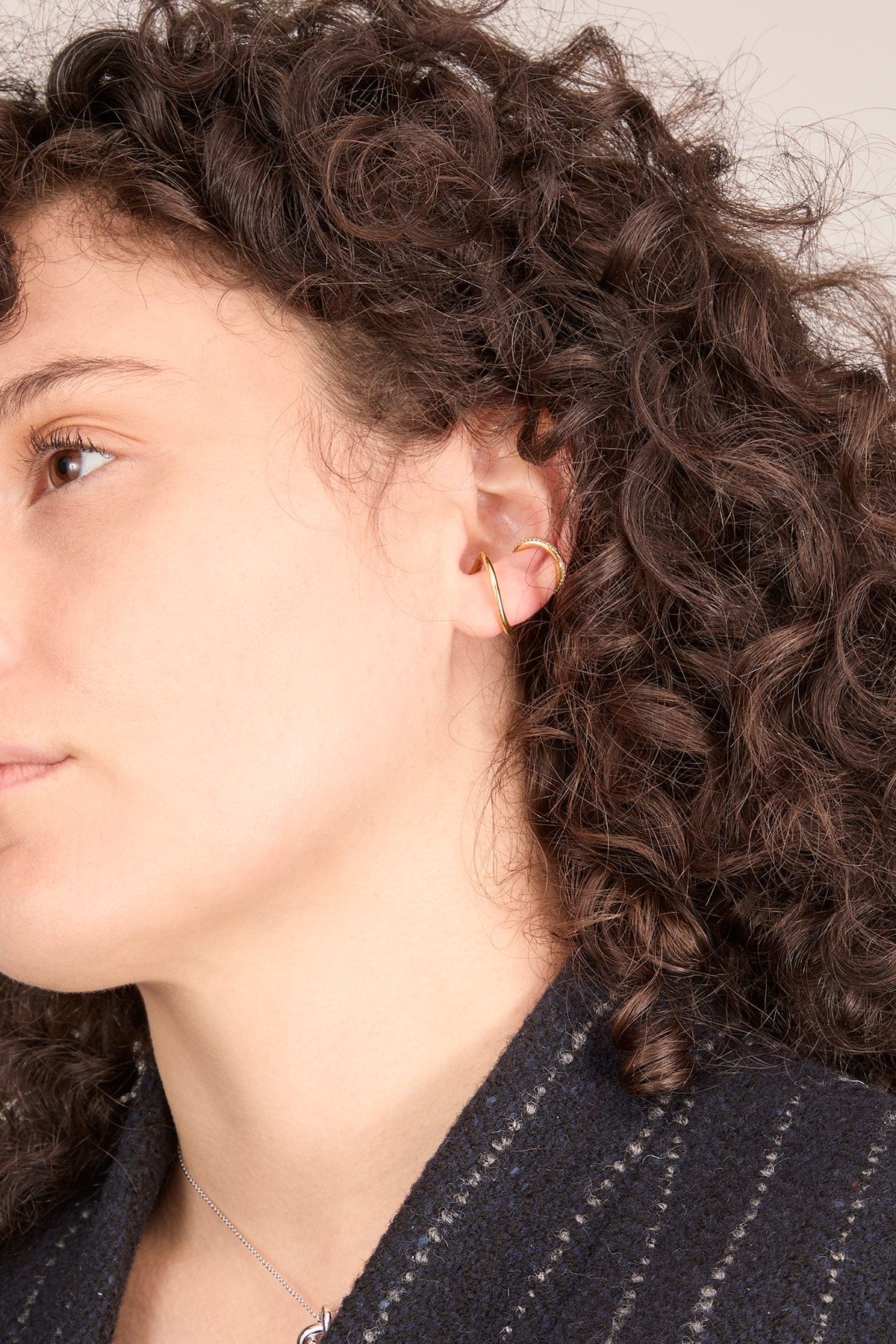 Pave Sonder Ear Cuff in Gold - Image 2