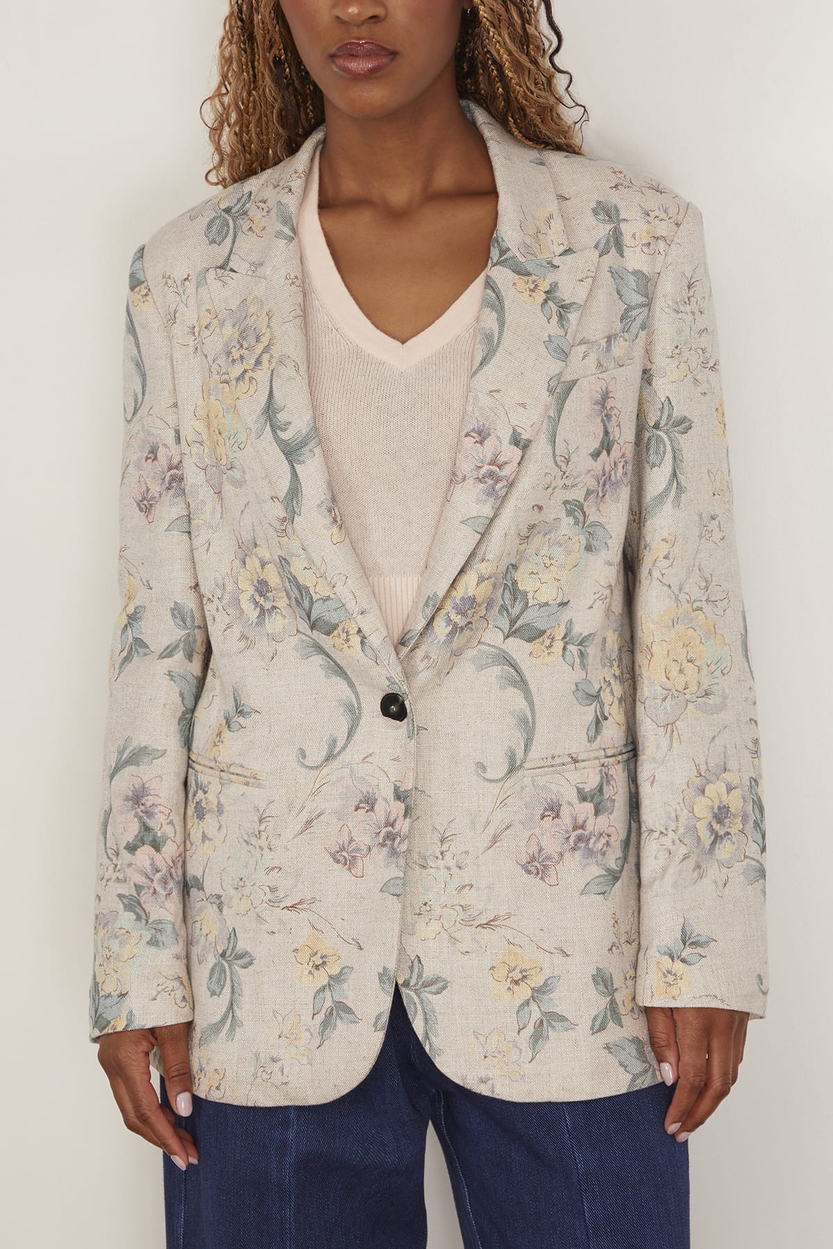 Peonia My Love Hopsack Jacket in Glicine - Image 3