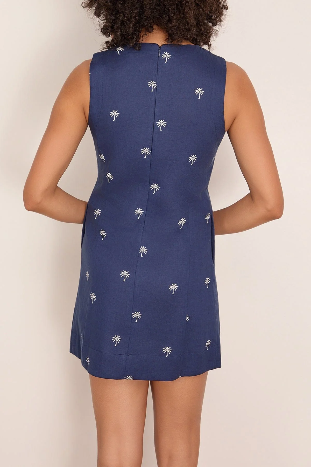 Persinna Shift Dress in Zafi Navy - Image 4