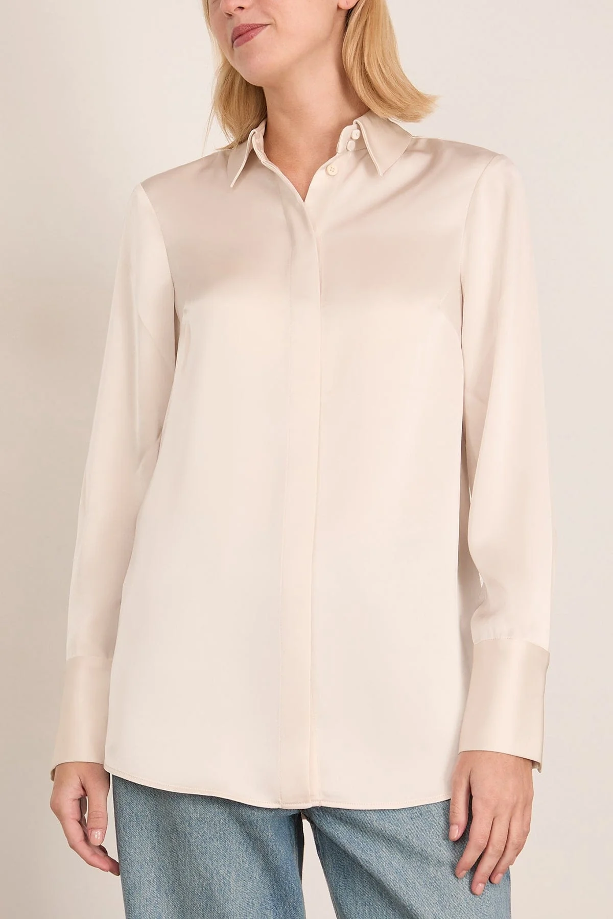 Philippa Shirt in Oyster - Image 3