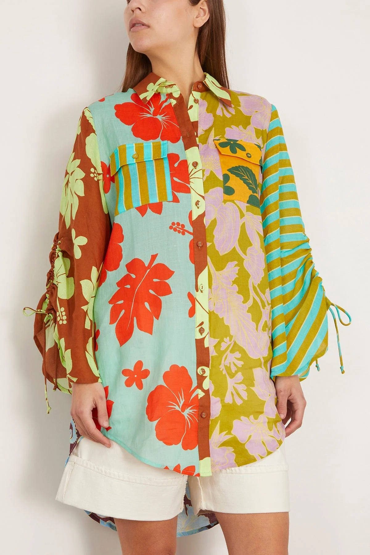 Poppy Spliced Shirt in Multi (TS) - Image 3