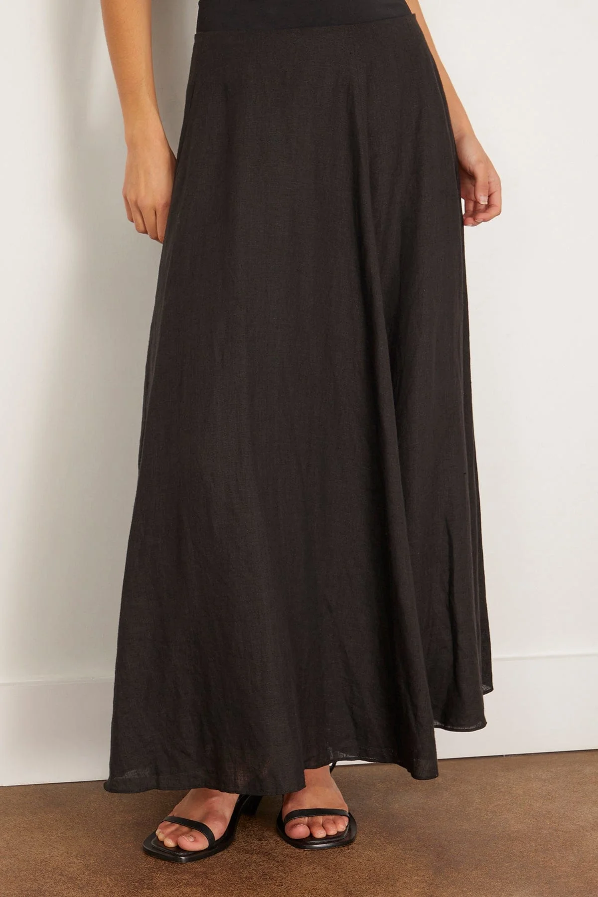 Primavera Drape Skirt in Black - Image 3