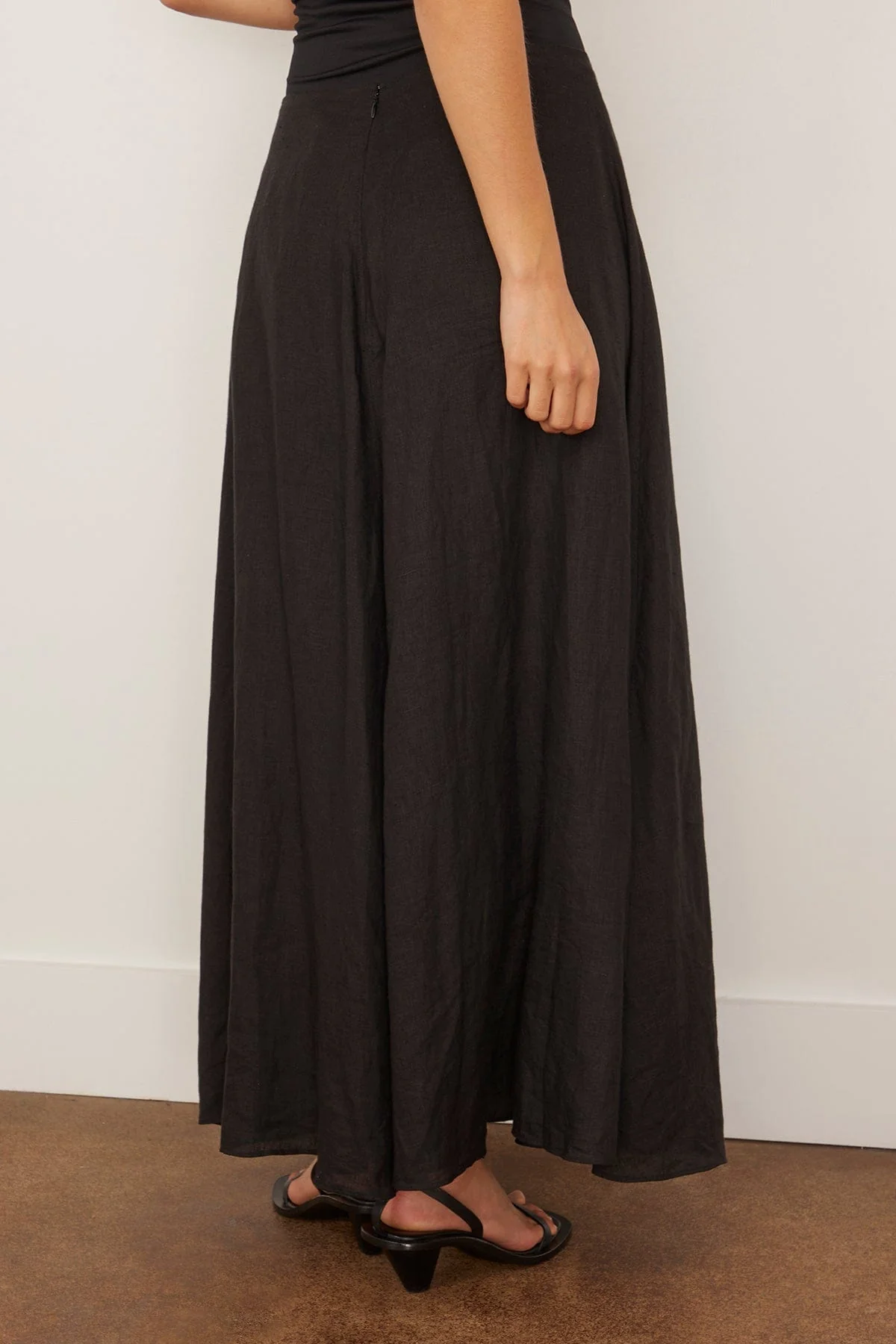 Primavera Drape Skirt in Black - Image 4