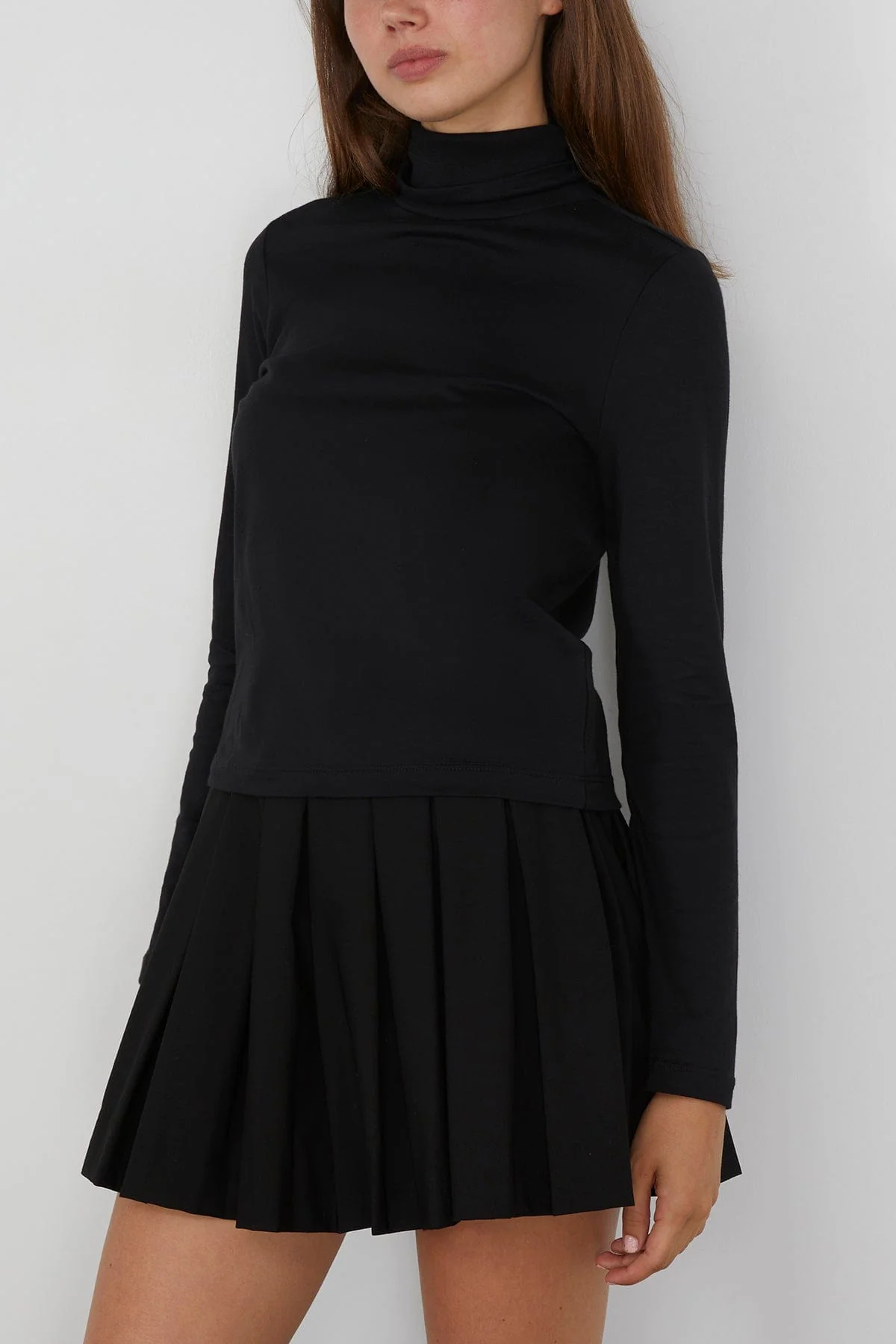 Prince Long Sleeve Turtleneck in Black - Image 3