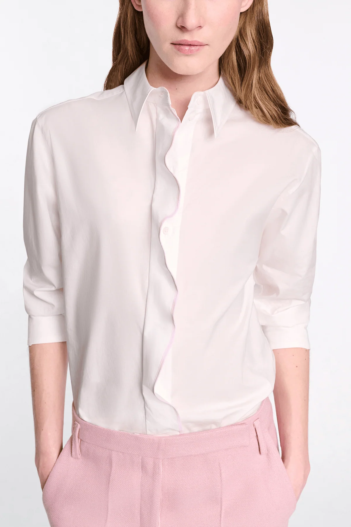 Pure Power Blouse in White Lilac - Image 3