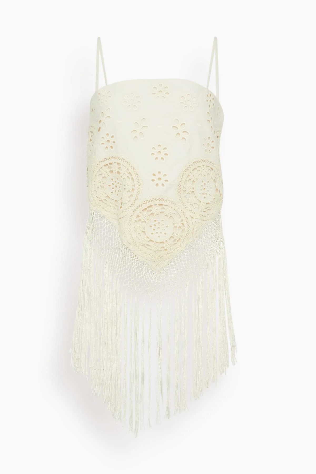 Rafina Eyelet Top in Cream