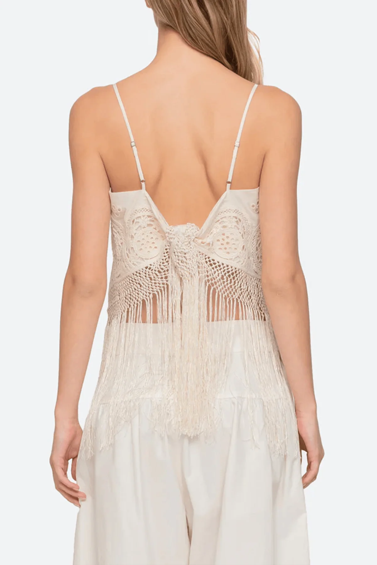 Rafina Eyelet Top in Cream - Image 4