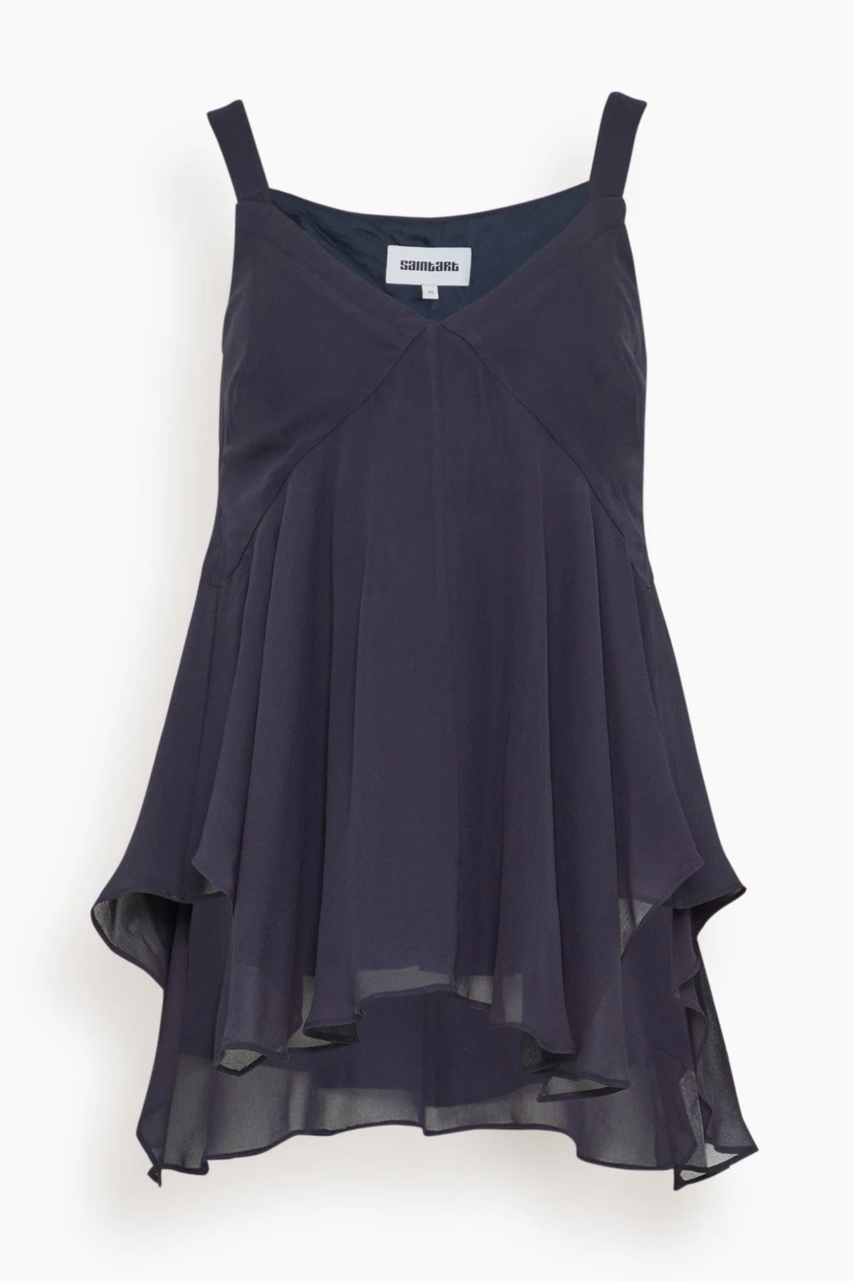 Raina Handkerchief Top in Navy