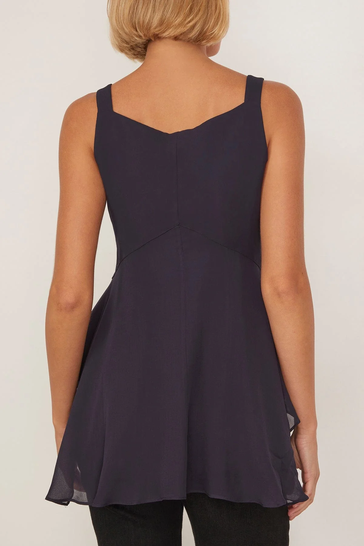 Raina Handkerchief Top in Navy - Image 4