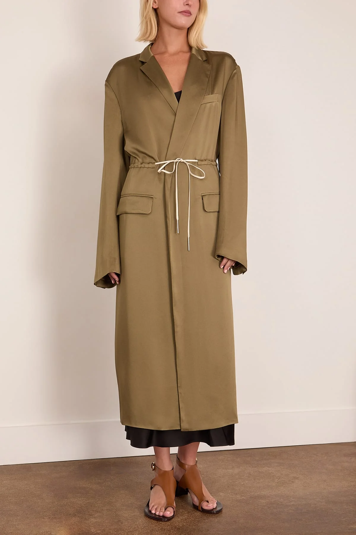 Rastino Coat in Khaki - Image 3