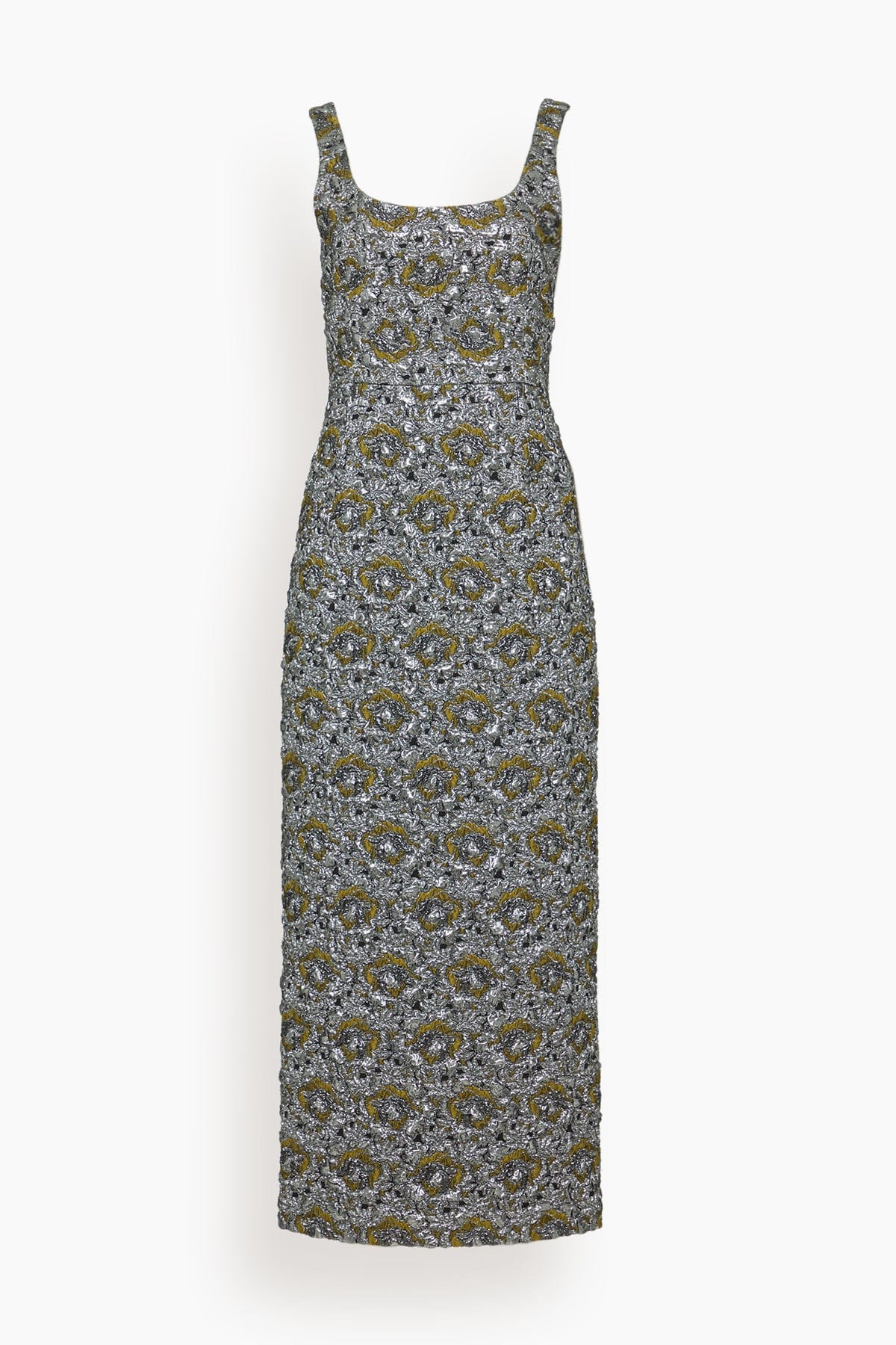 Ravenna Midi Dress in Black Multi