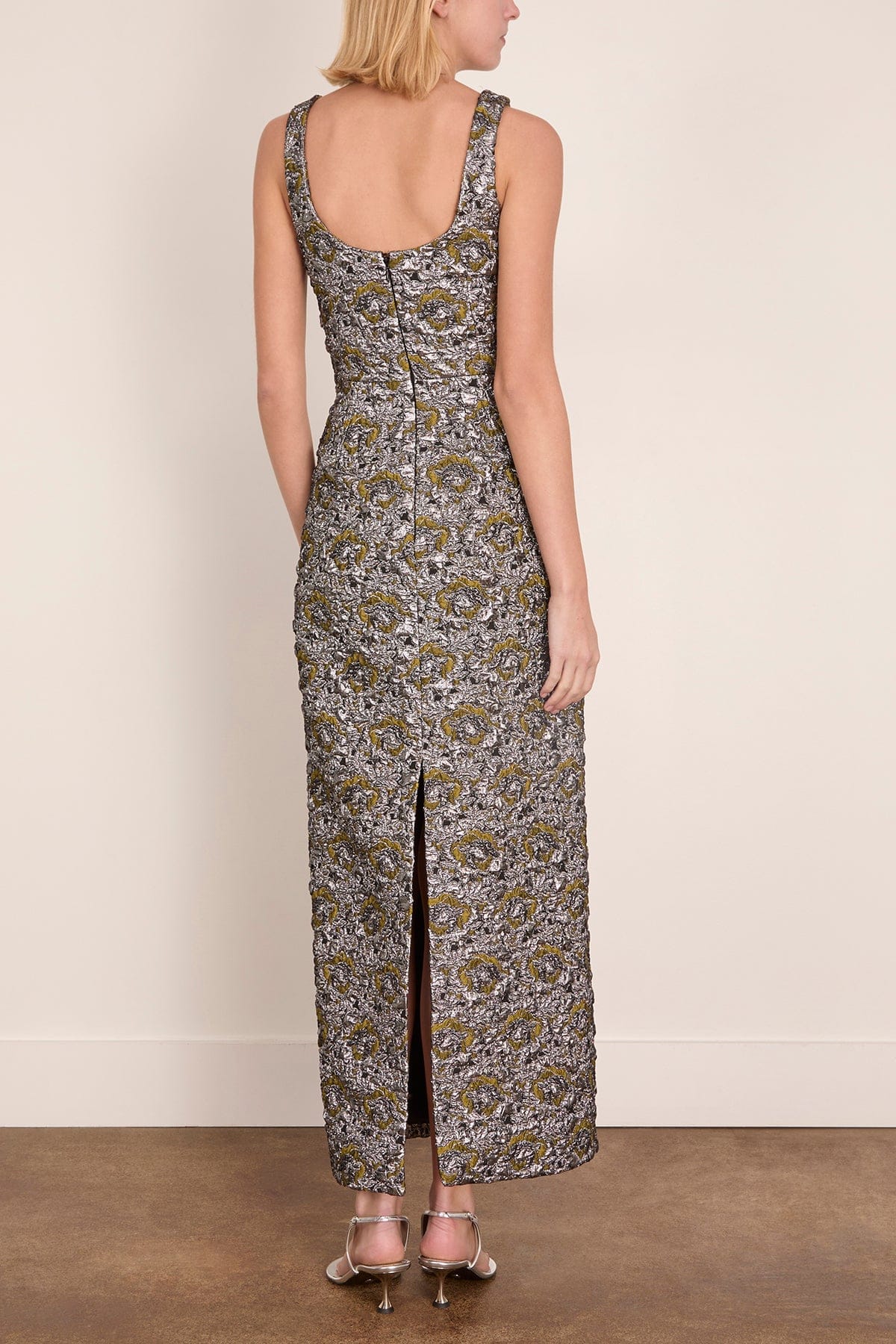 Ravenna Midi Dress in Black Multi - Image 4