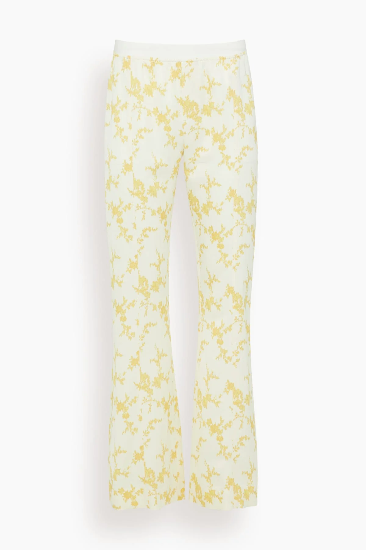Relaxed Printed Trouser in Daffodil Bouquet